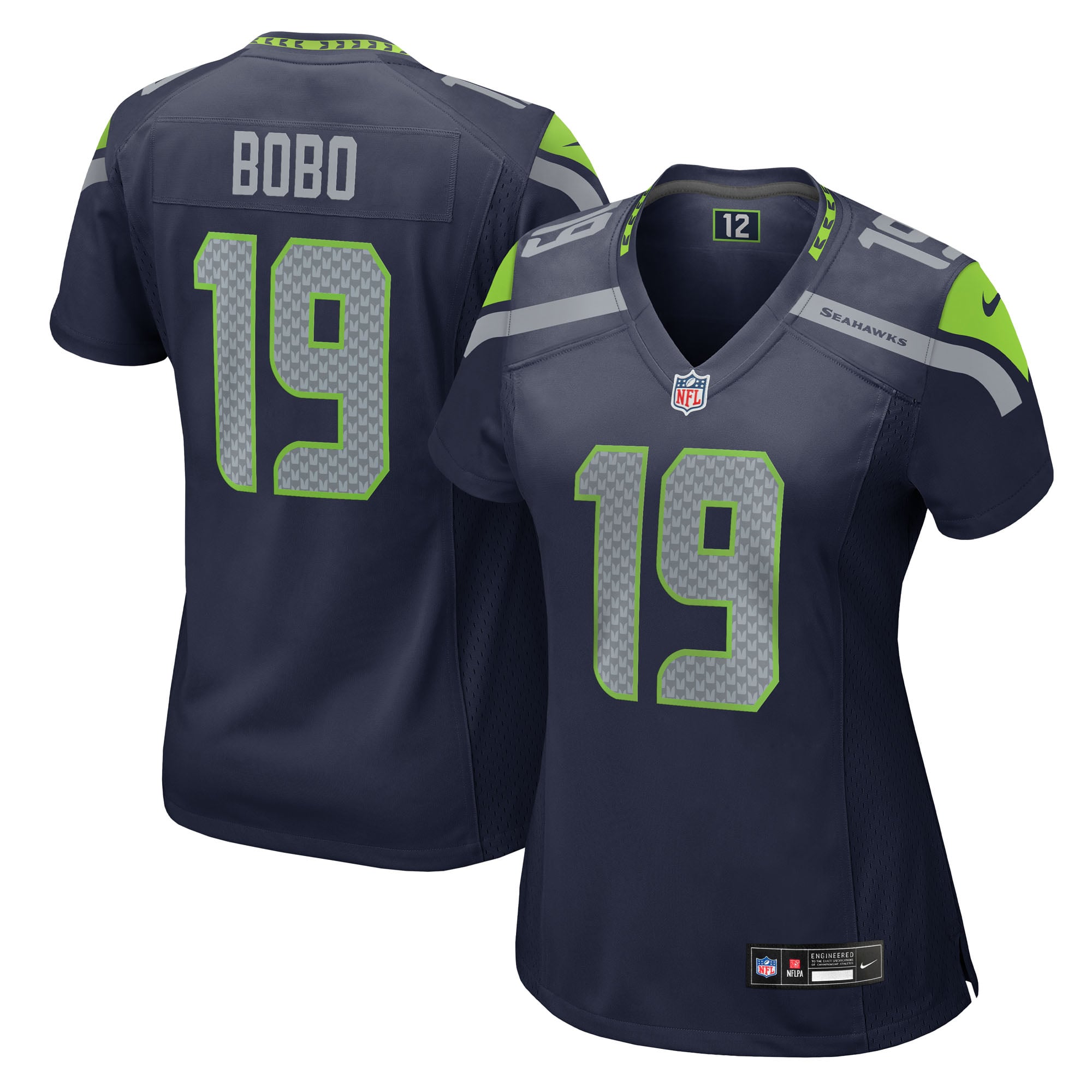 Jake Bobo Seattle Seahawks Women's Team Game Jersey - College Navy - Image 2