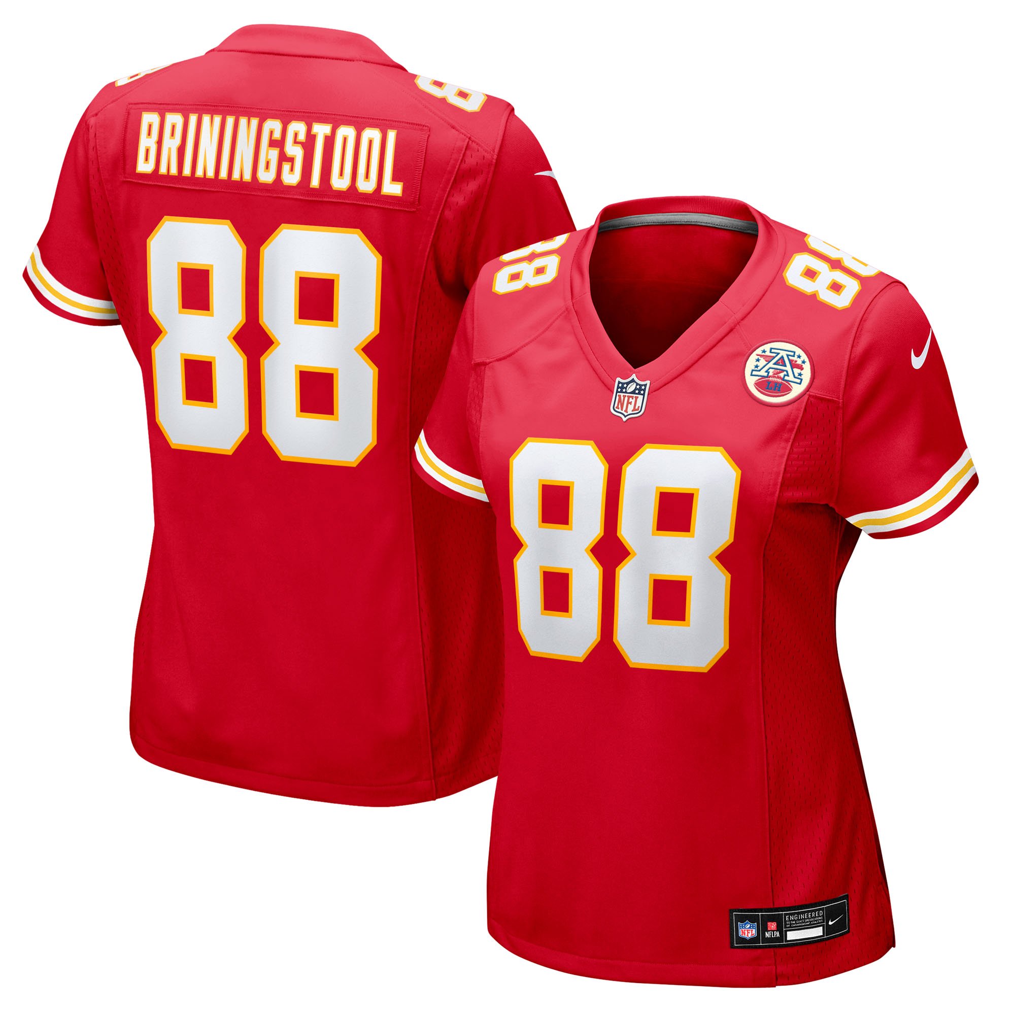 Jake Briningstool Kansas City Chiefs Women's Team Game Jersey - Red - Image 2
