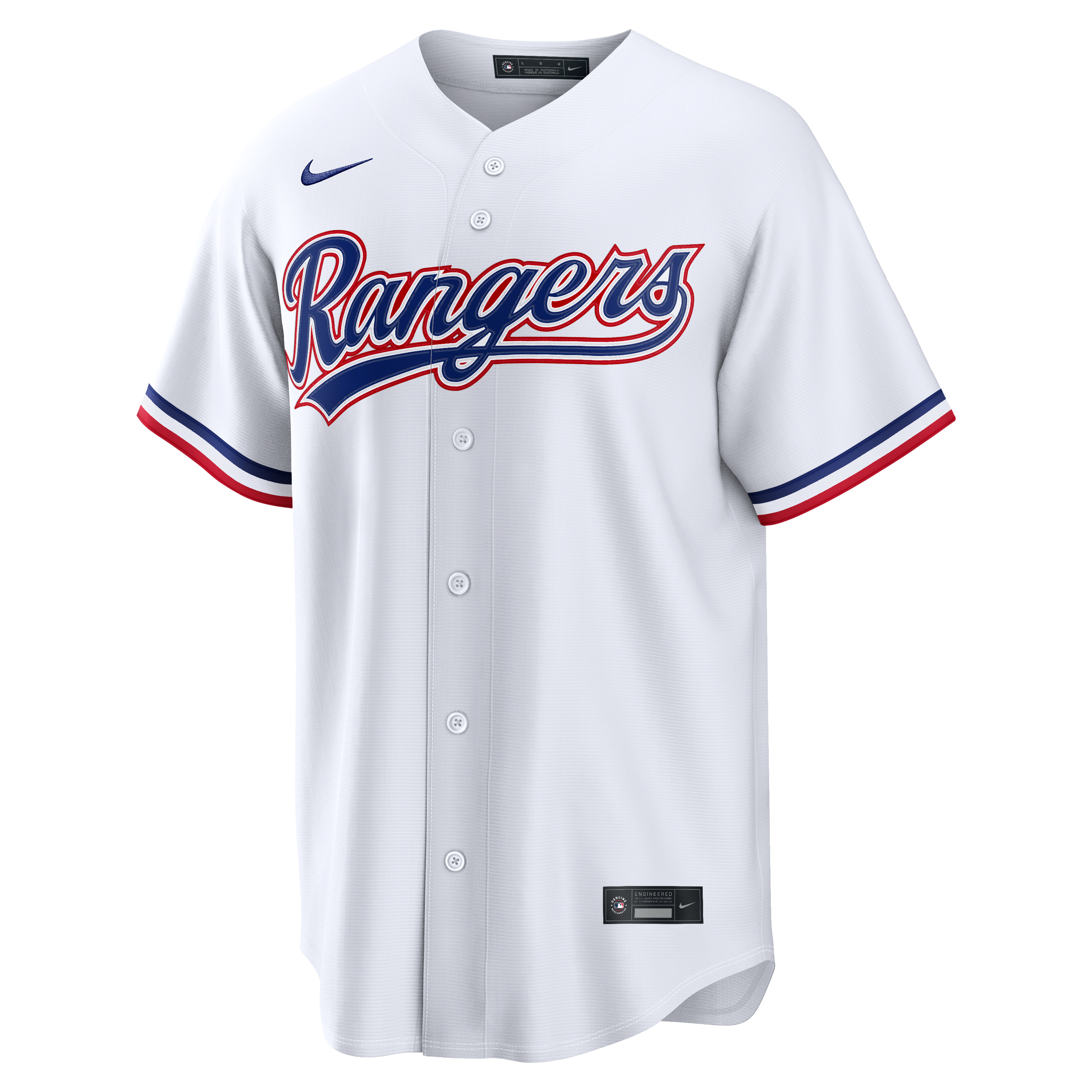 Jake Burger Texas Rangers Home Jersey - White - Image 3