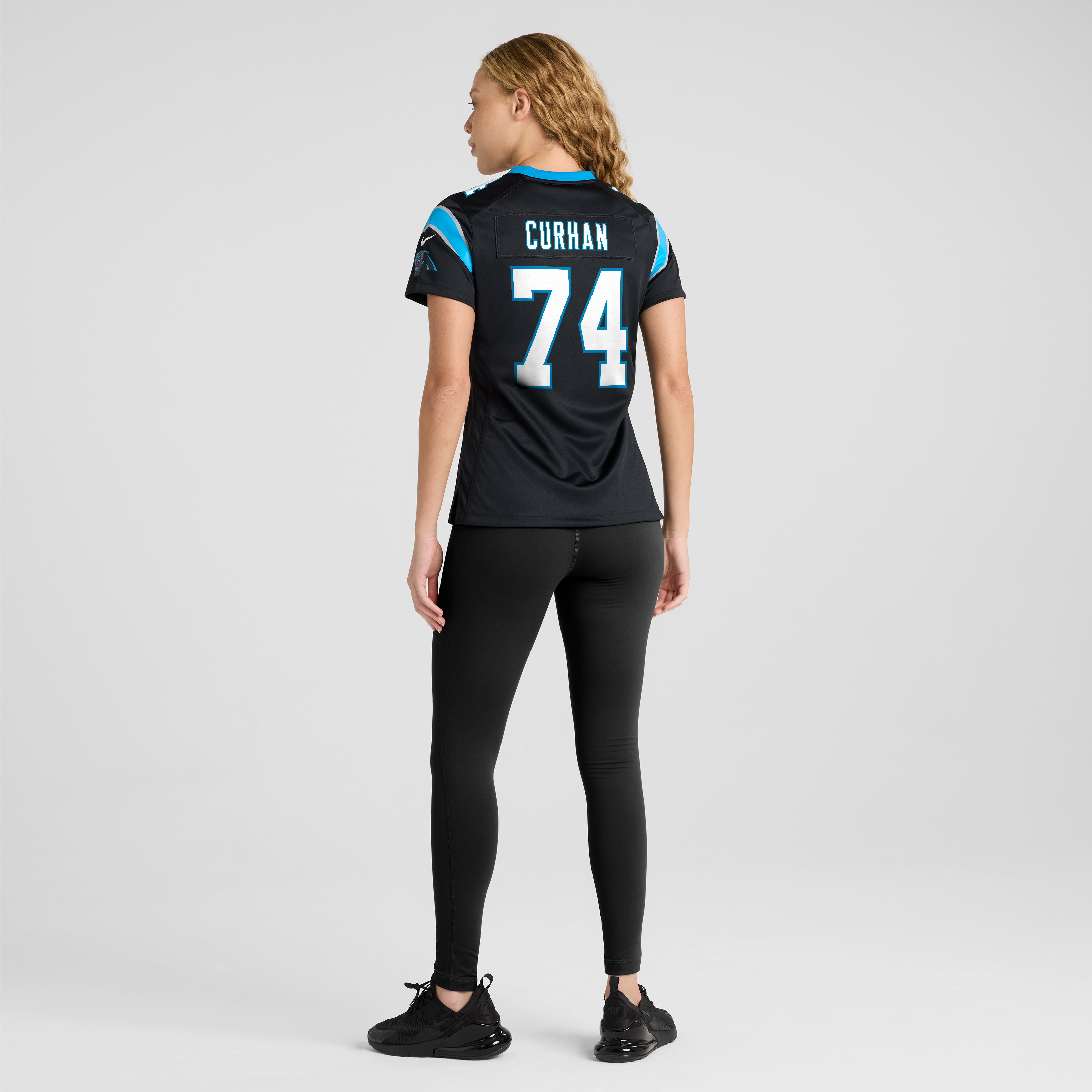 Jake Curhan Carolina Panthers Women's Team Game Jersey - Black - Image 6