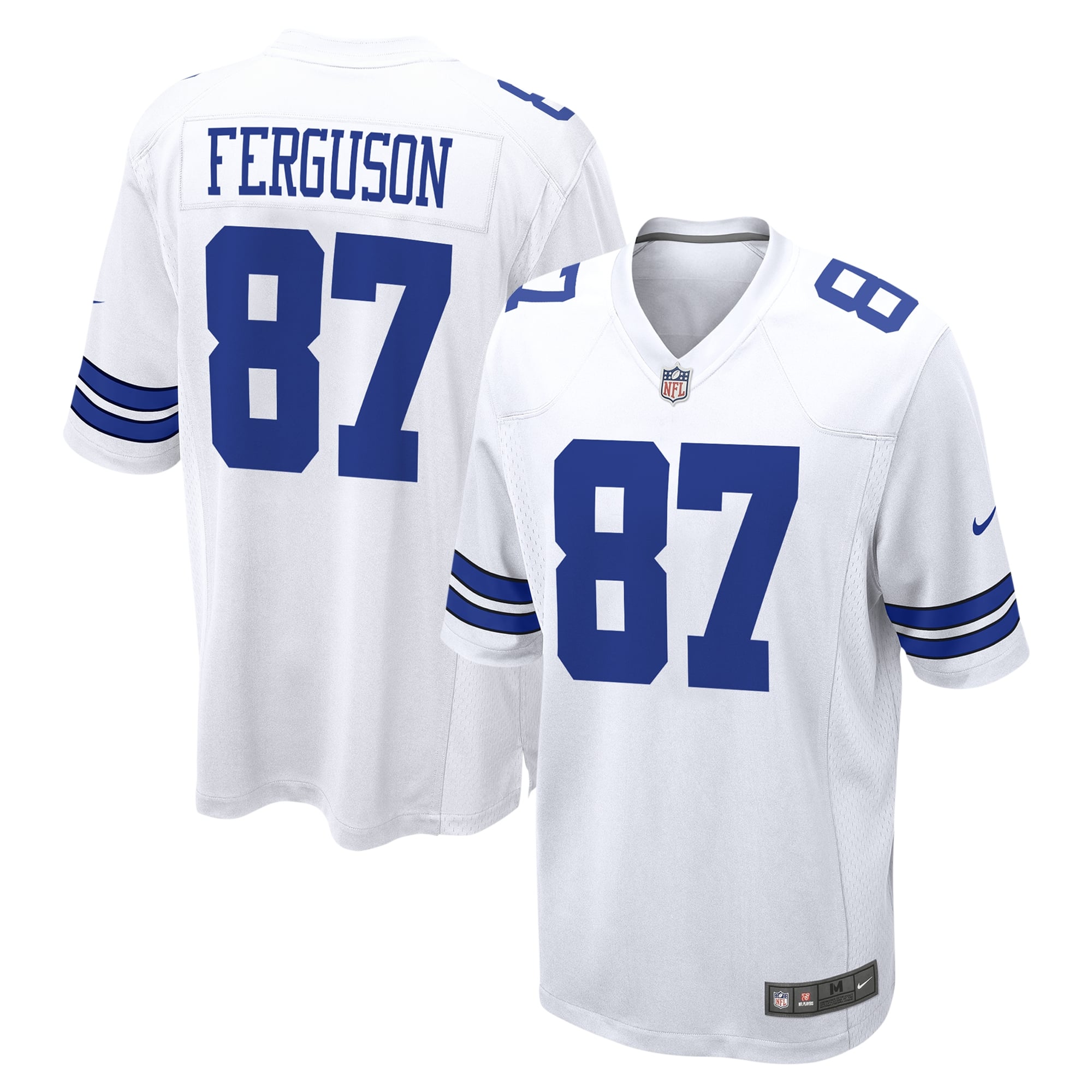 Jake Ferguson Dallas Cowboys Team Game Jersey - White