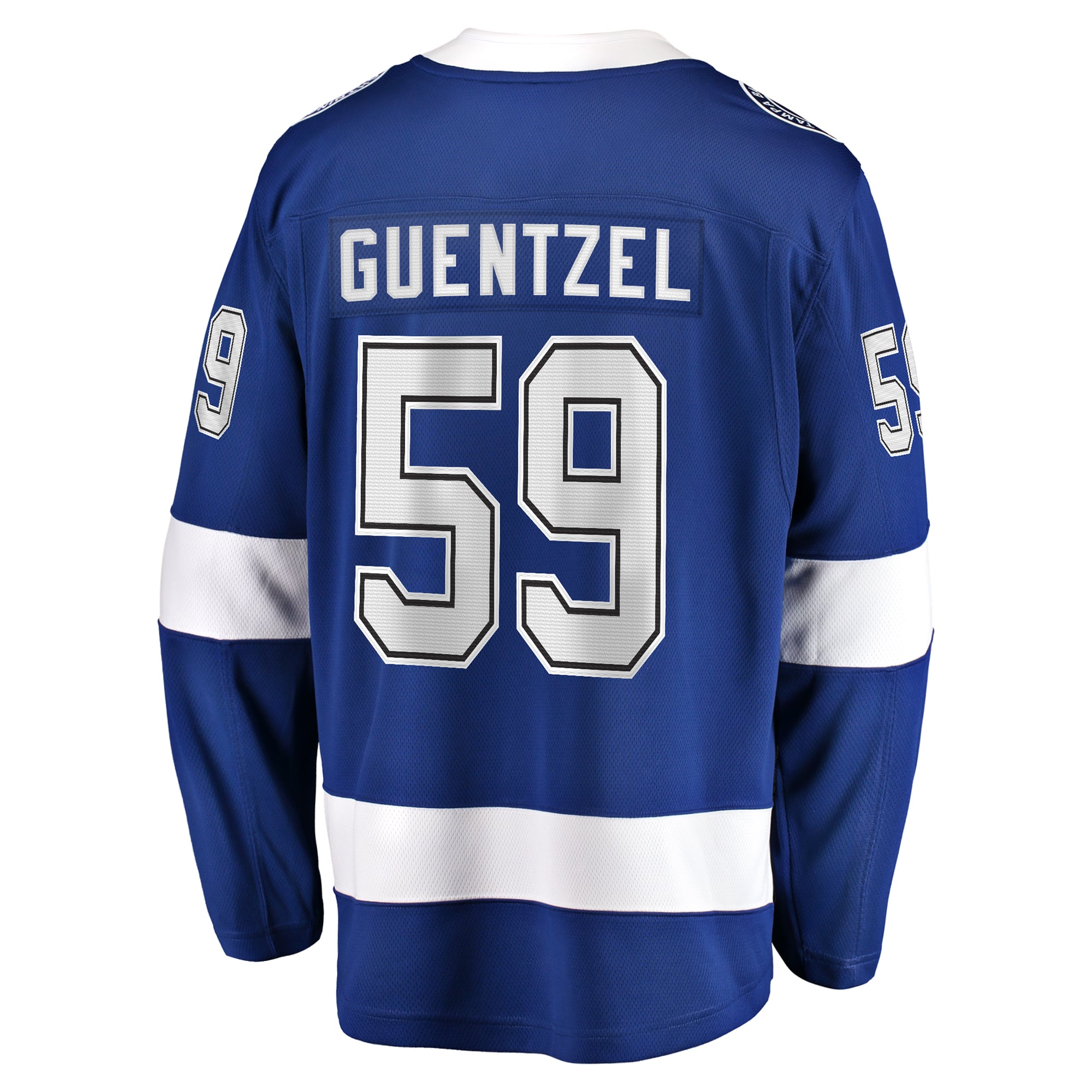 Jake Guentzel Tampa Bay Lightning Home Premier Breakaway Player Jersey - Blue - Image 4