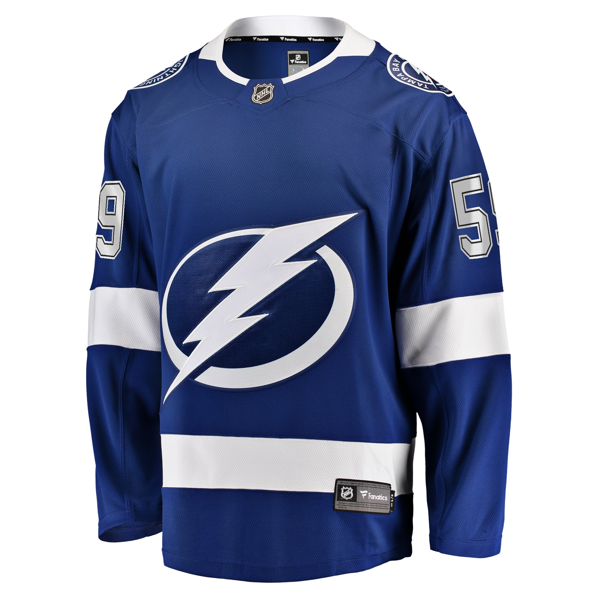 Jake Guentzel Tampa Bay Lightning Home Premier Breakaway Player Jersey - Blue - Image 3