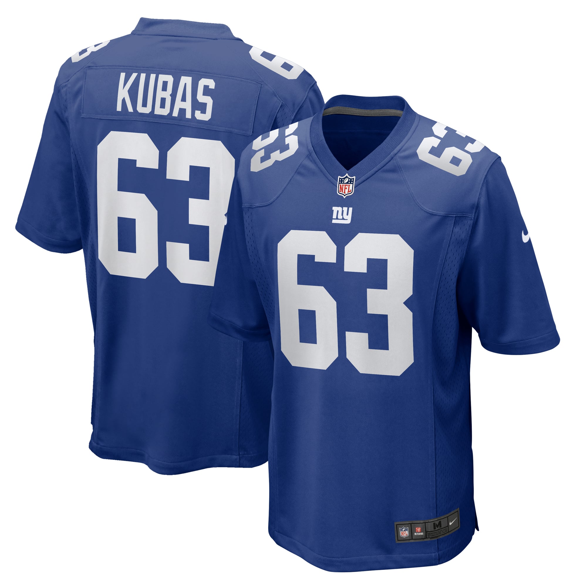 Jake Kubas New York Giants Team Game Jersey - Royal - Image 2