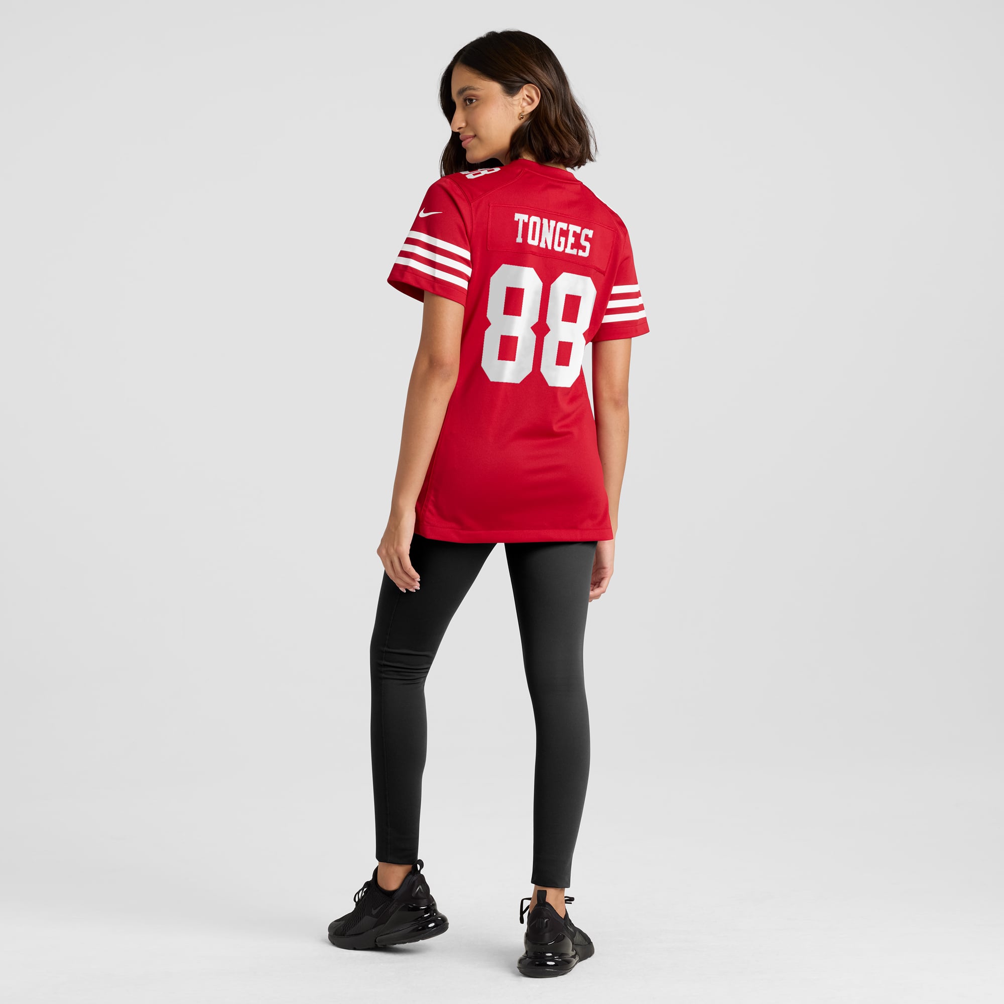 Jake Tonges San Francisco 49ers Women's Team Game Jersey - Scarlet - Image 6