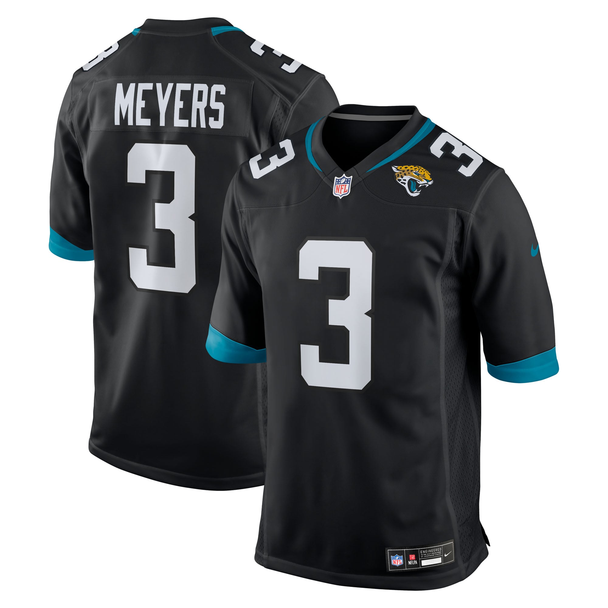 Jakobi Meyers Jacksonville Jaguars Alternate Game Jersey - Black - Black