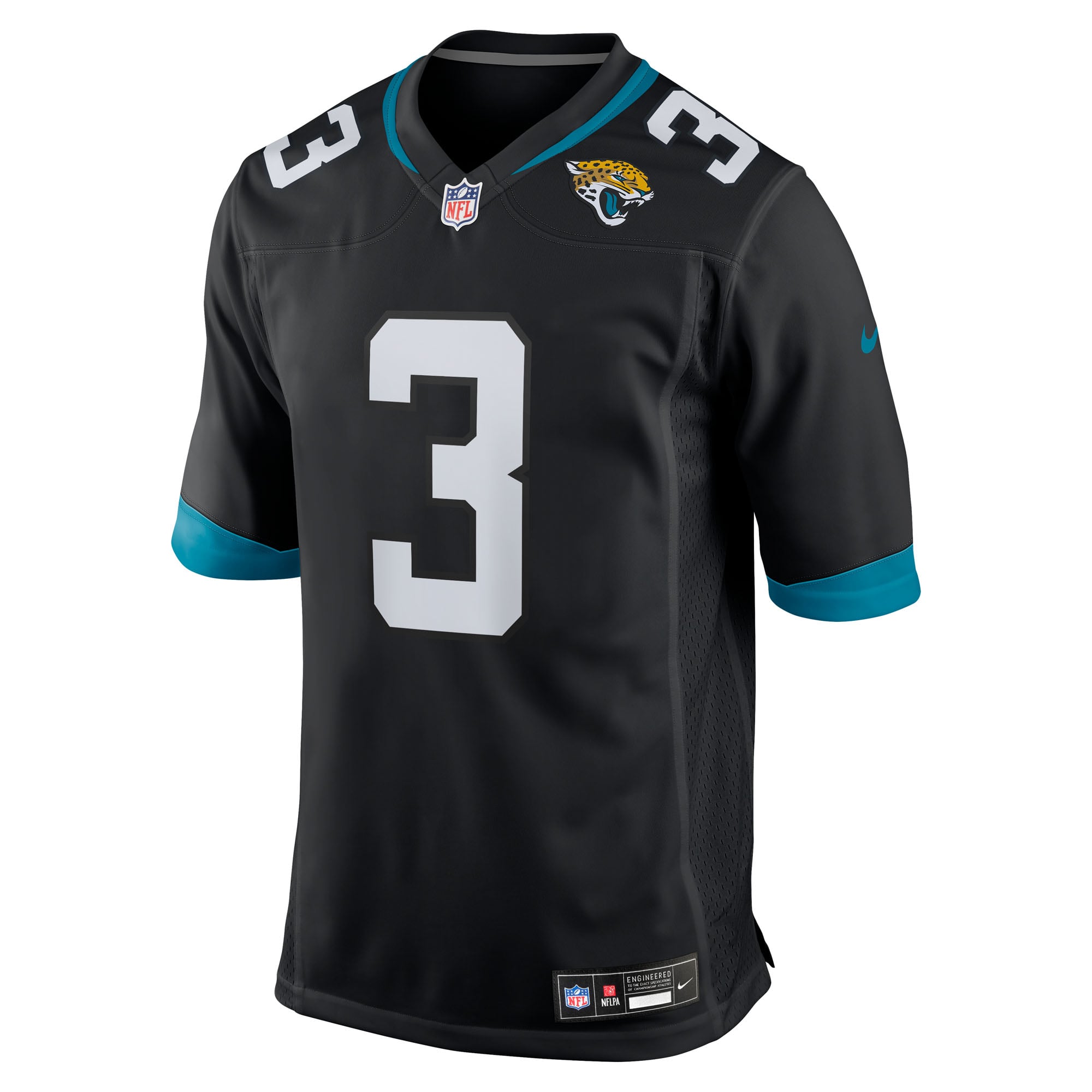 Jakobi Meyers Jacksonville Jaguars Team Game Jersey - Teal - Black - Image 3