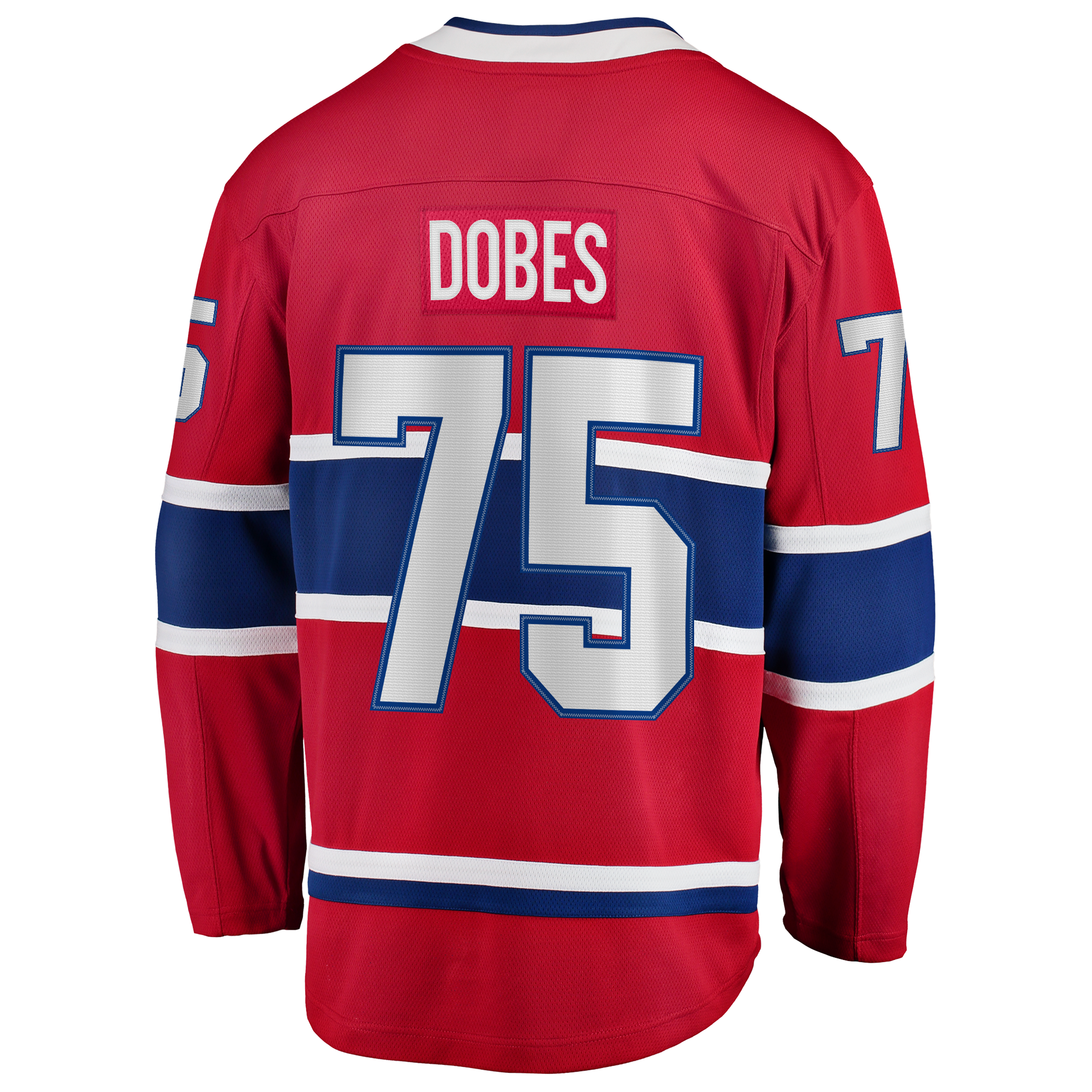 Jakub Dobes Montreal Canadiens Home Breakaway Jersey - Red - Image 4