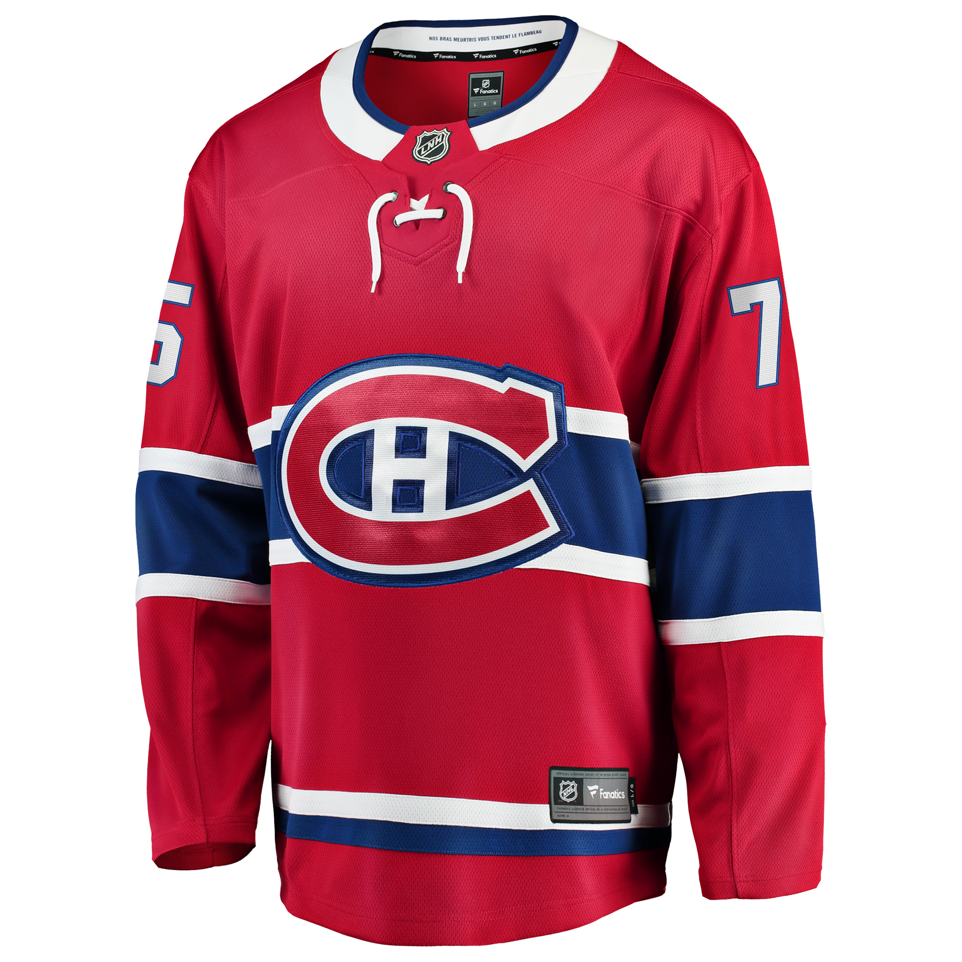 Jakub Dobes Montreal Canadiens Home Breakaway Jersey - Red - Image 3