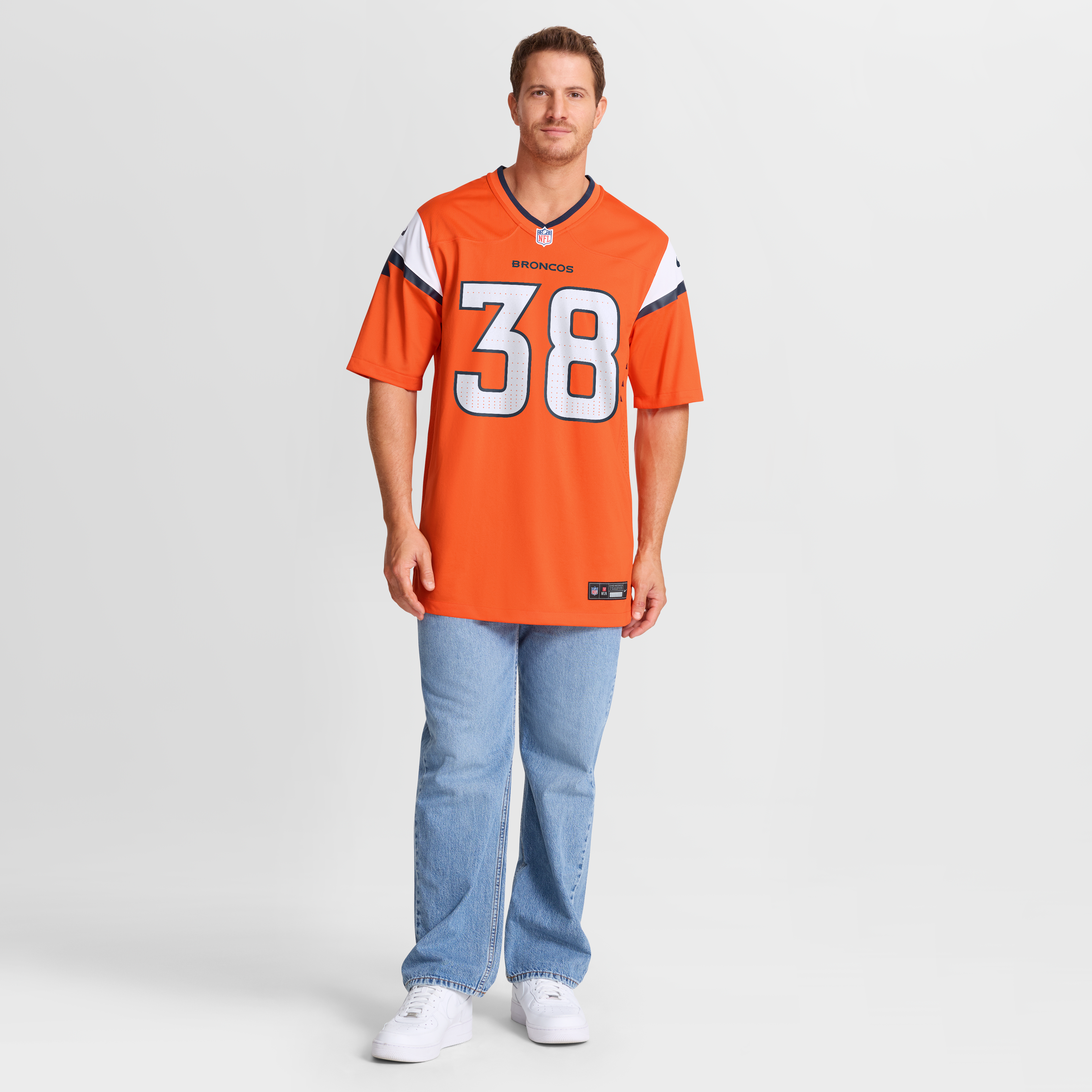 Jaleel McLaughlin Denver Broncos Team Game Jersey - Orange - Orange - Image 8