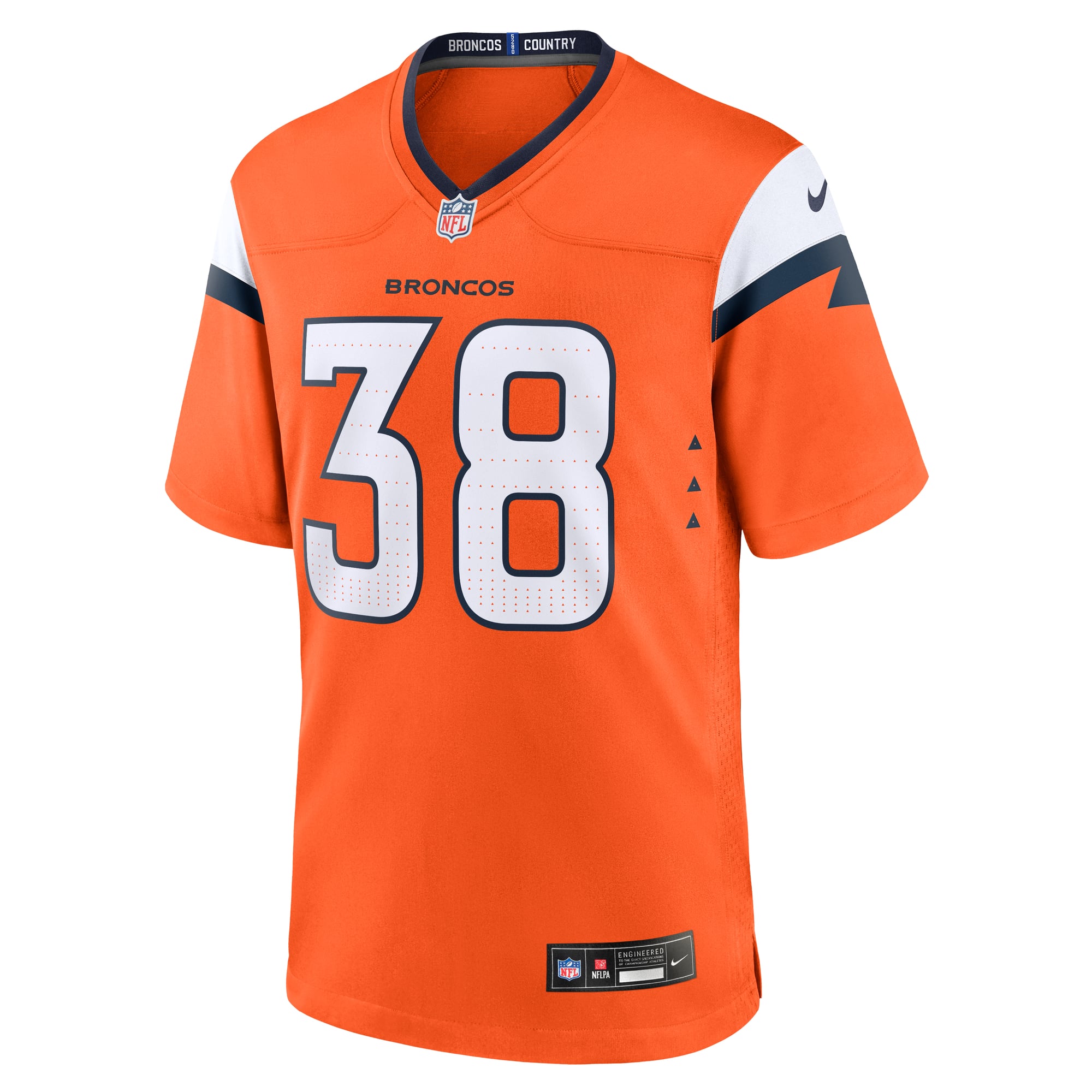 Jaleel McLaughlin Denver Broncos Team Game Jersey - Orange - Orange - Image 3