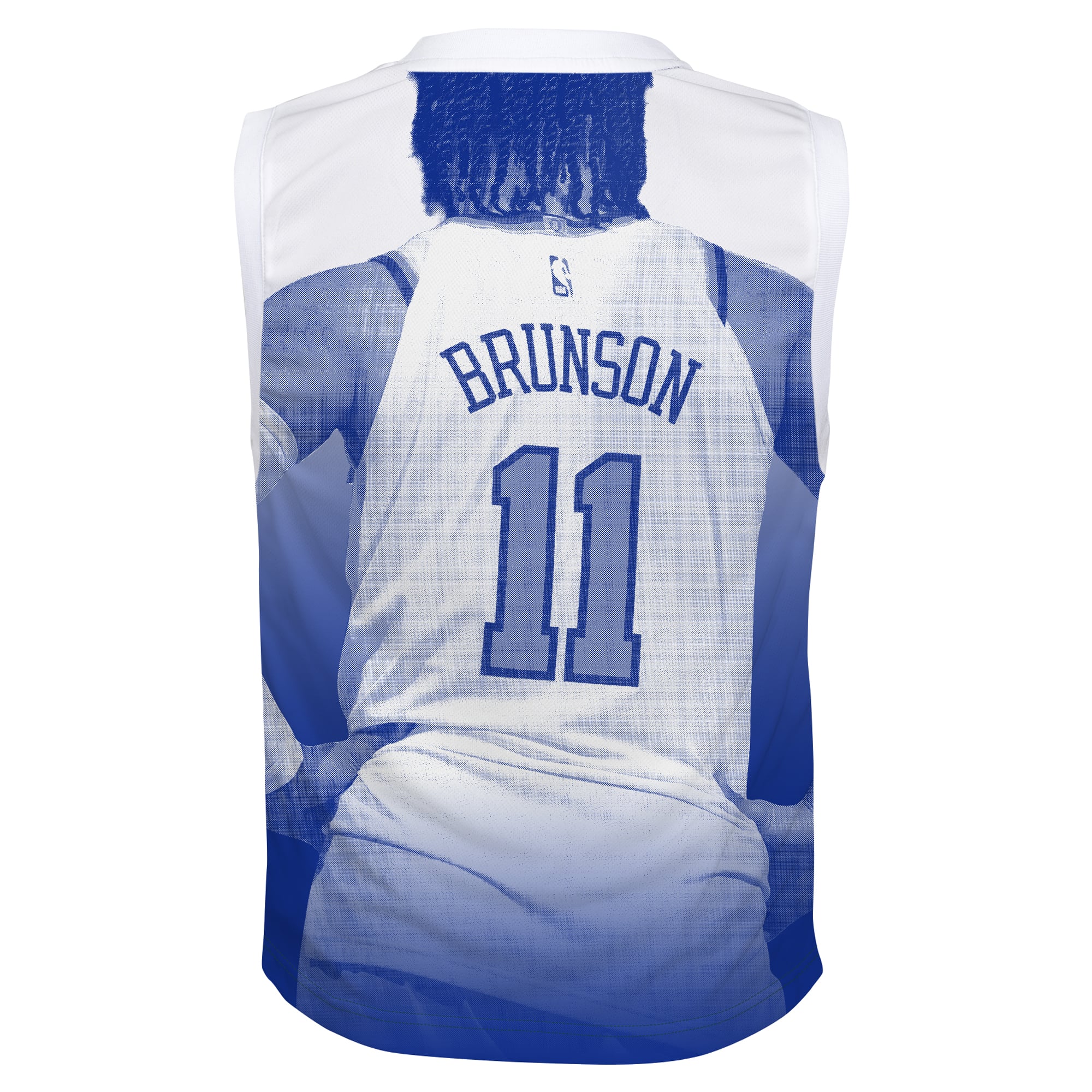 Jalen Brunson New York Knicks Outerstuff Youth Hometown Fashion Jersey - Blue - Image 4