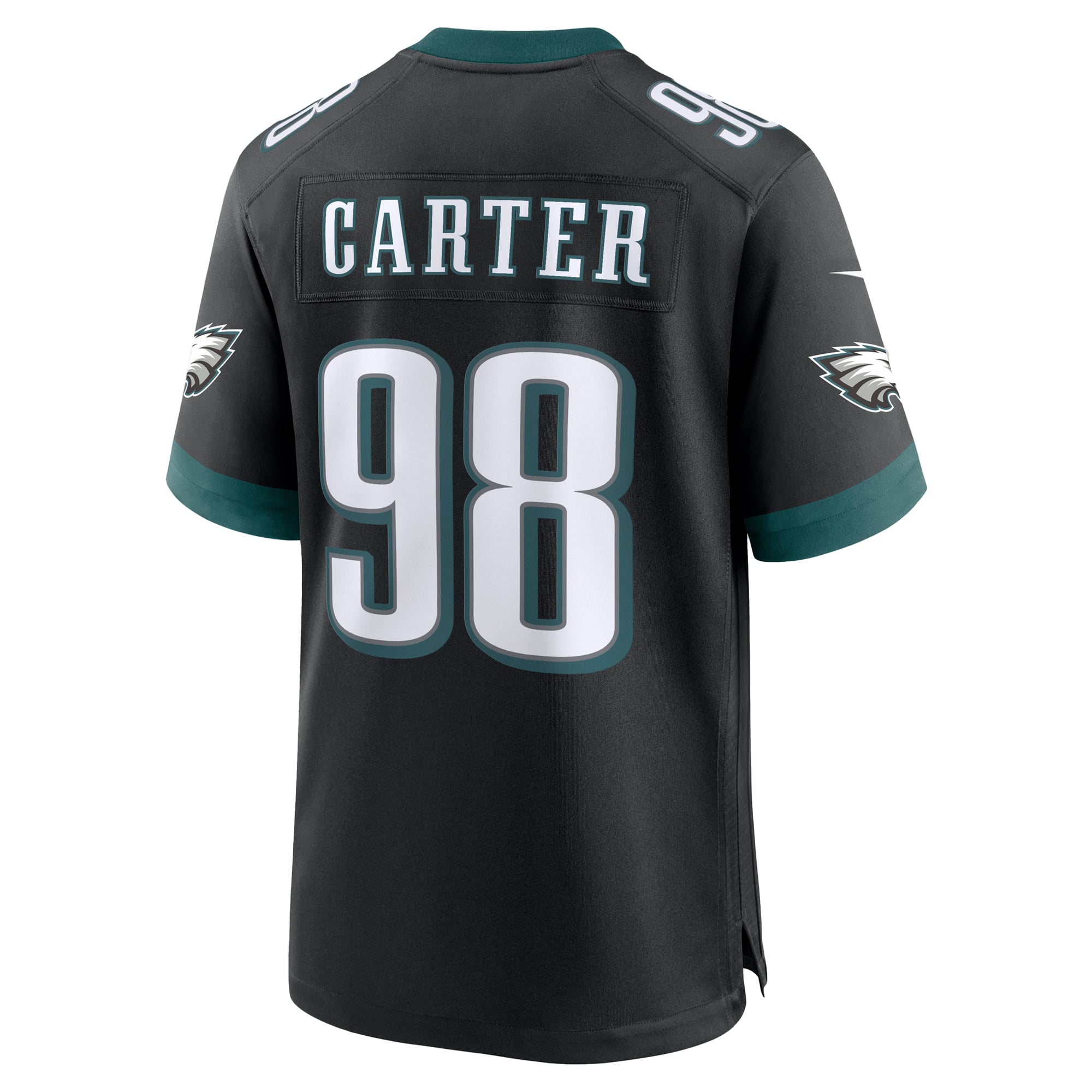 Jalen Carter Philadelphia Eagles Team Game Jersey - Midnight Green - Black - Image 4