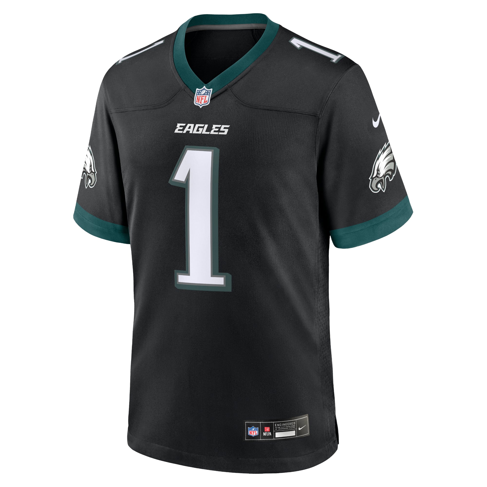 Jalen Hurts Philadelphia Eagles Alternate Game Jersey - Black - Image 3