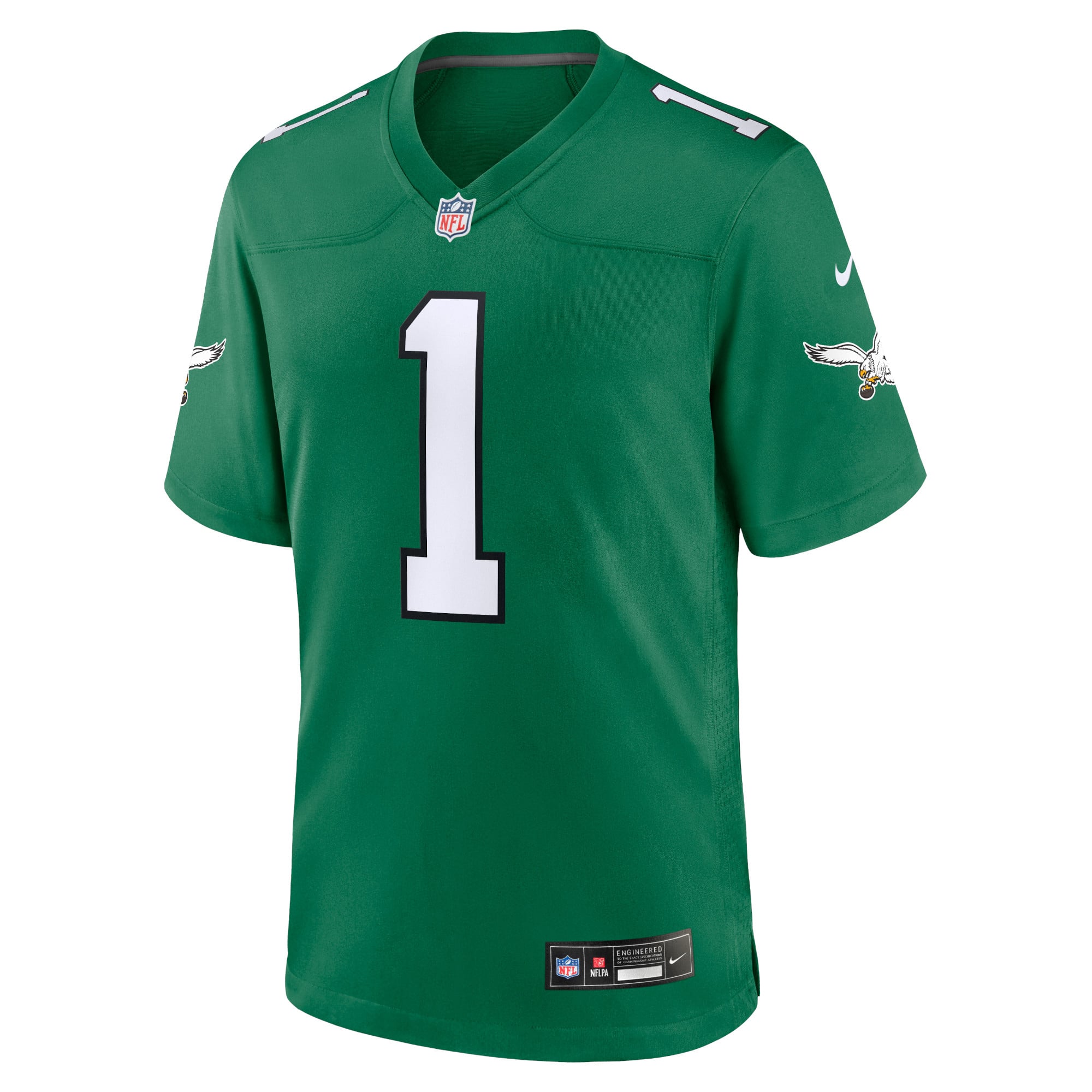 Jalen Hurts Philadelphia Eagles Alternate Game Player Jersey - Kelly Green - Image 3