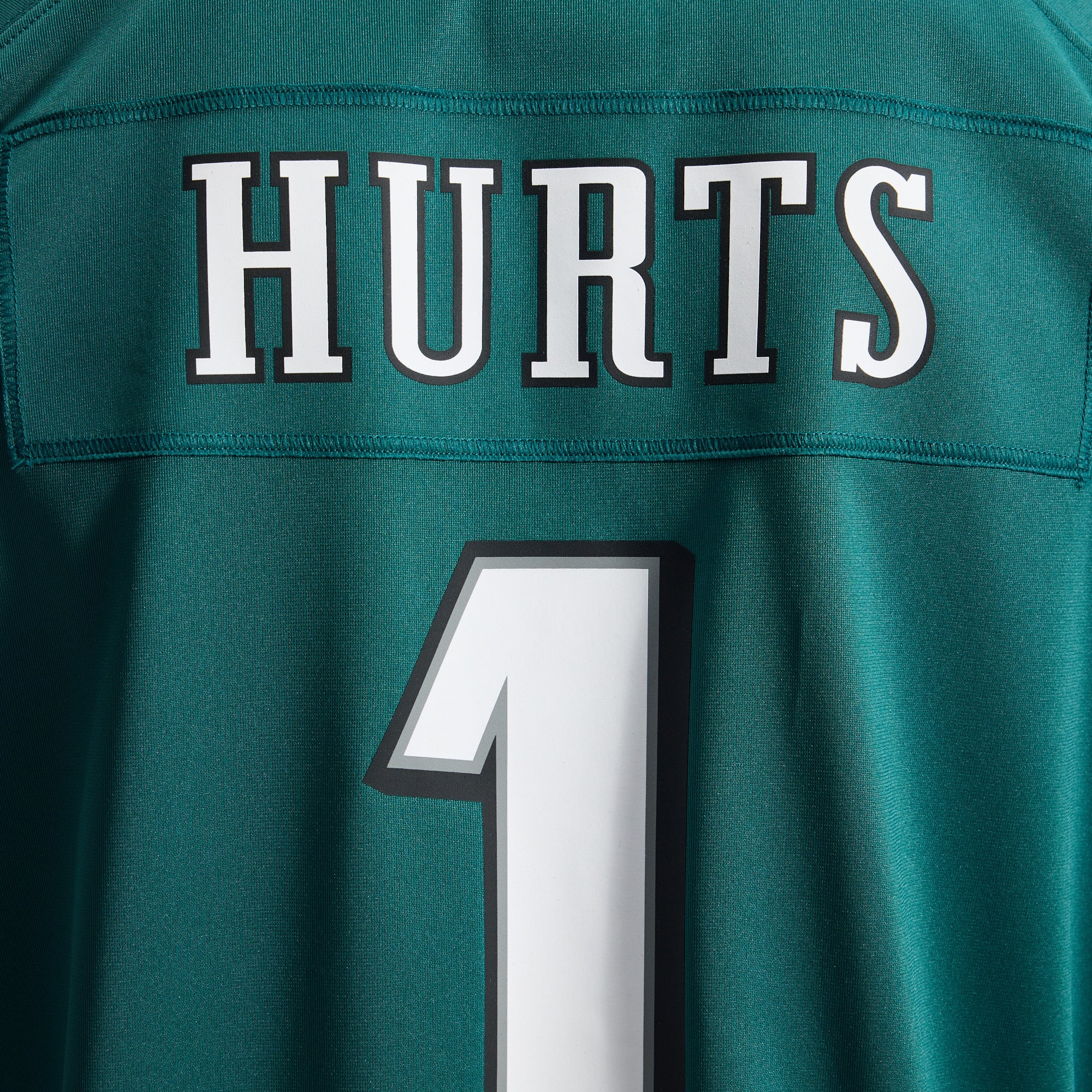 Jalen Hurts Philadelphia Eagles Game Jersey - White - Midnight Green - Image 14