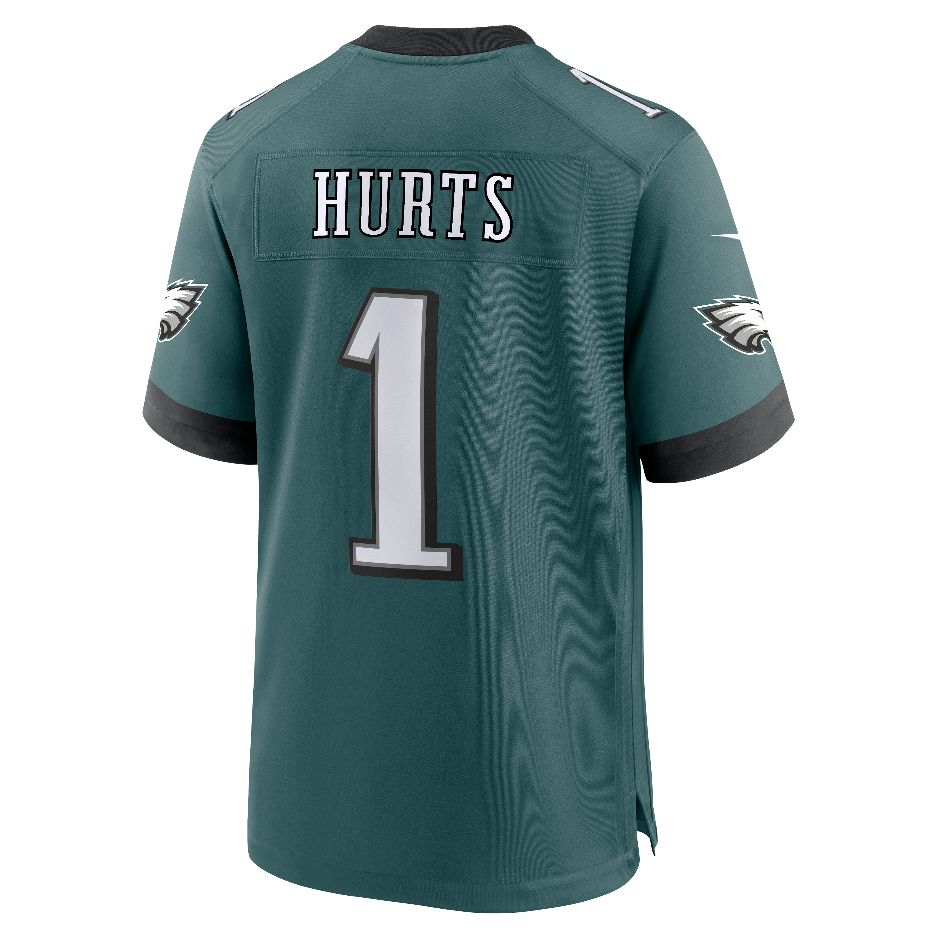 Jalen Hurts Philadelphia Eagles Game Jersey - White - Midnight Green - Image 9