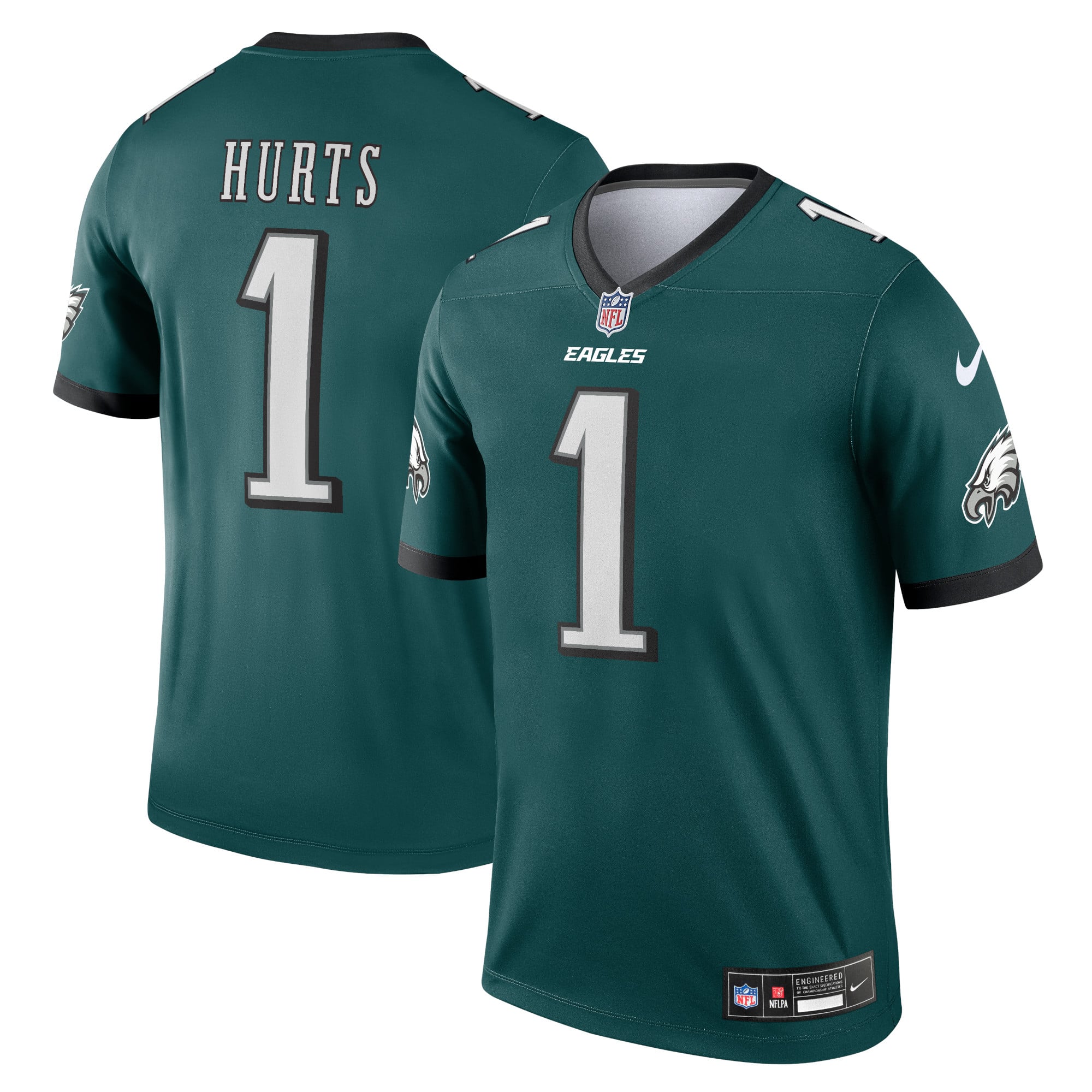 Jalen Hurts Philadelphia Eagles Legend Player Performance Top - Green - Image 2