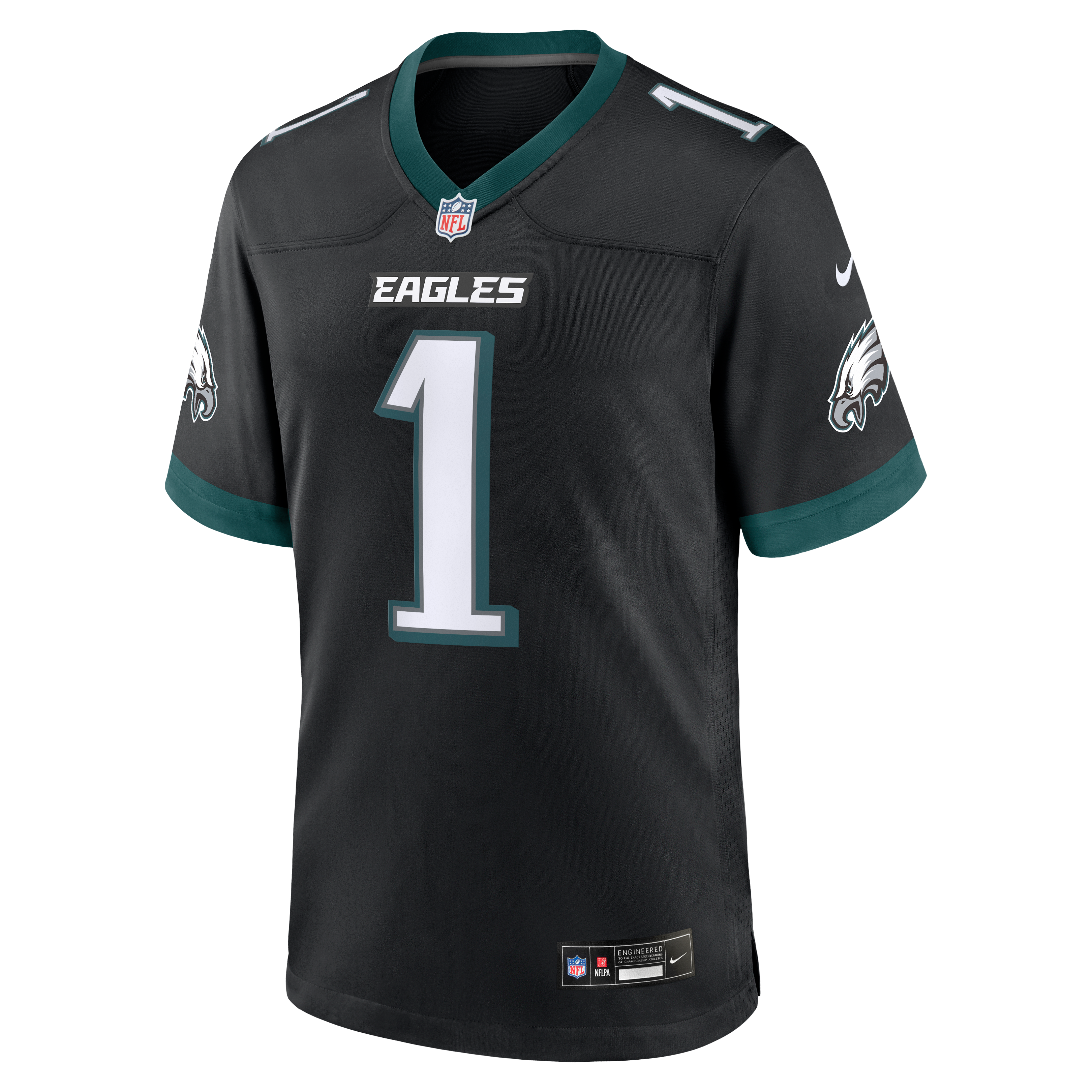 Jalen Hurts Philadelphia Eagles Team Game Jersey - Midnight Green - Black - Image 8