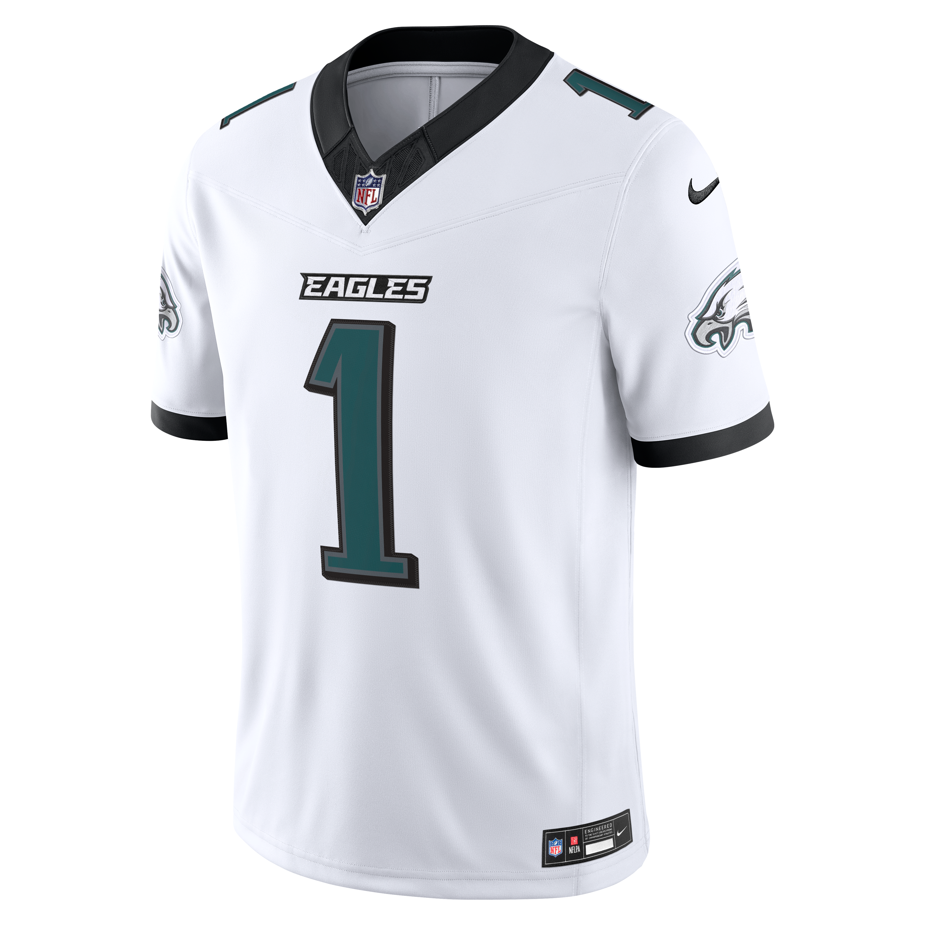 Jalen Hurts Philadelphia Eagles Vapor F.U.S.E. Stitched Limited Jersey - White - Image 3
