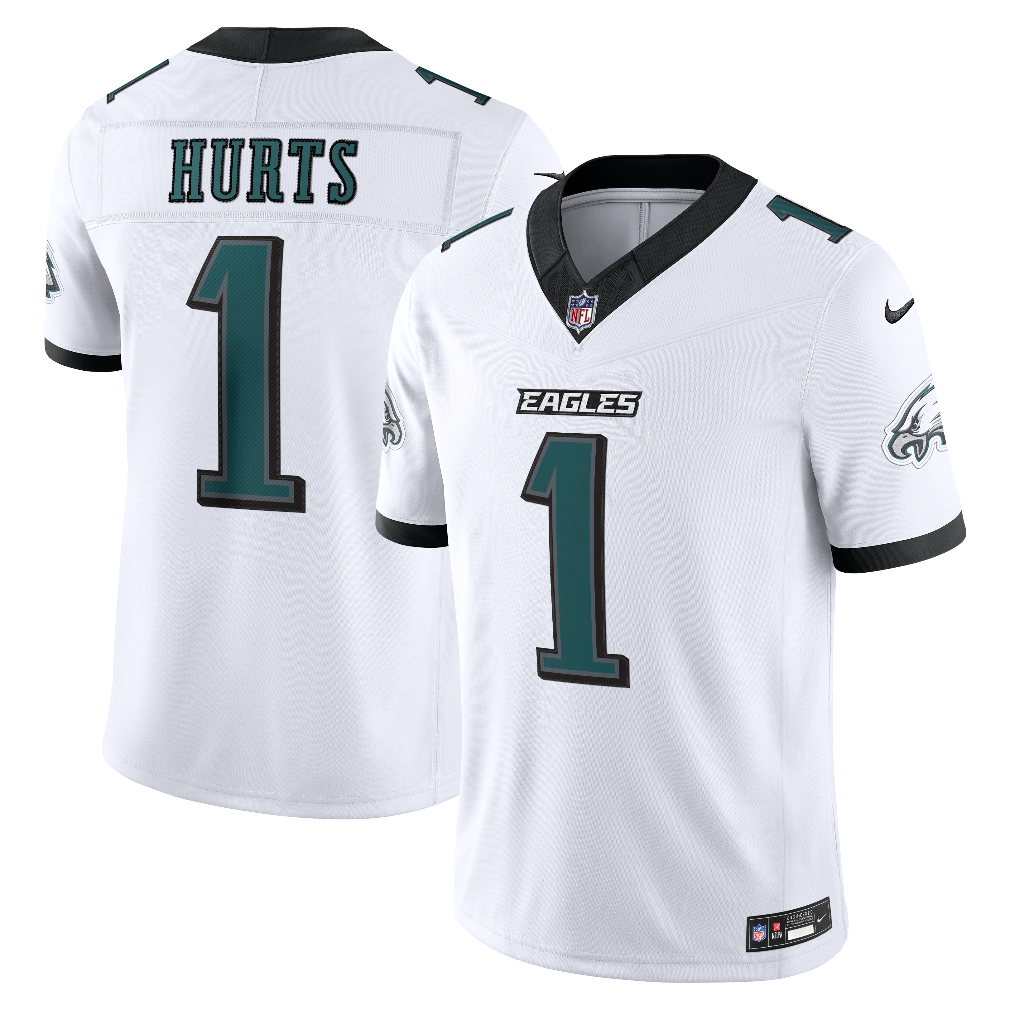 Jalen Hurts Philadelphia Eagles Vapor F.U.S.E. Stitched Limited Jersey - White