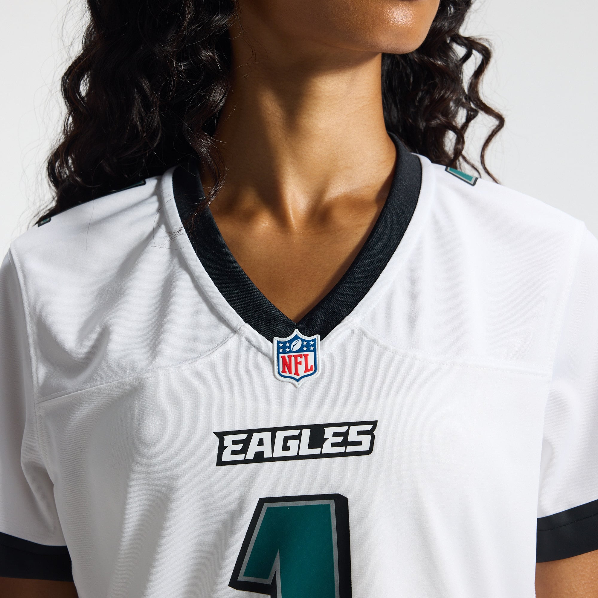 Jalen Hurts Philadelphia Eagles Women's Alternate Game Jersey - Black - White - Image 11