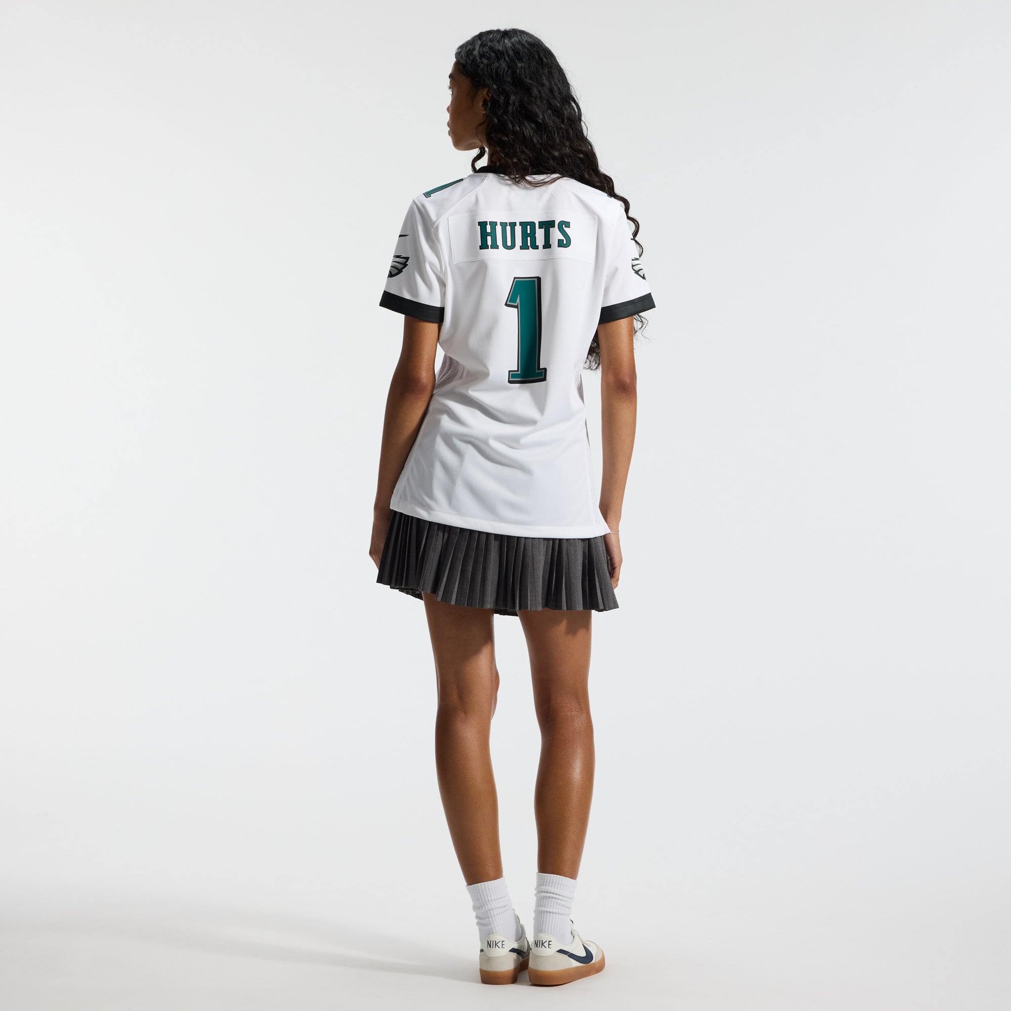 Jalen Hurts Philadelphia Eagles Women's Alternate Game Jersey - Black - White - Image 7