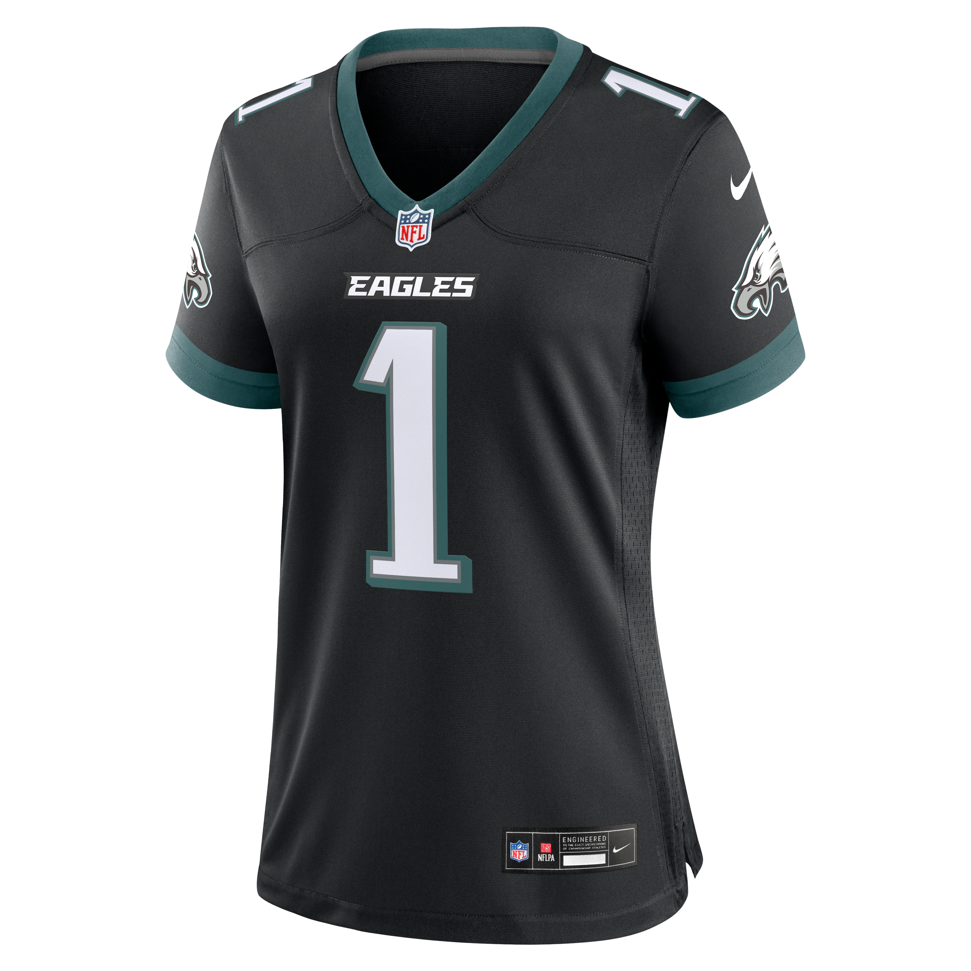 Jalen Hurts Philadelphia Eagles Women's Game Player Jersey - Black - Image 3
