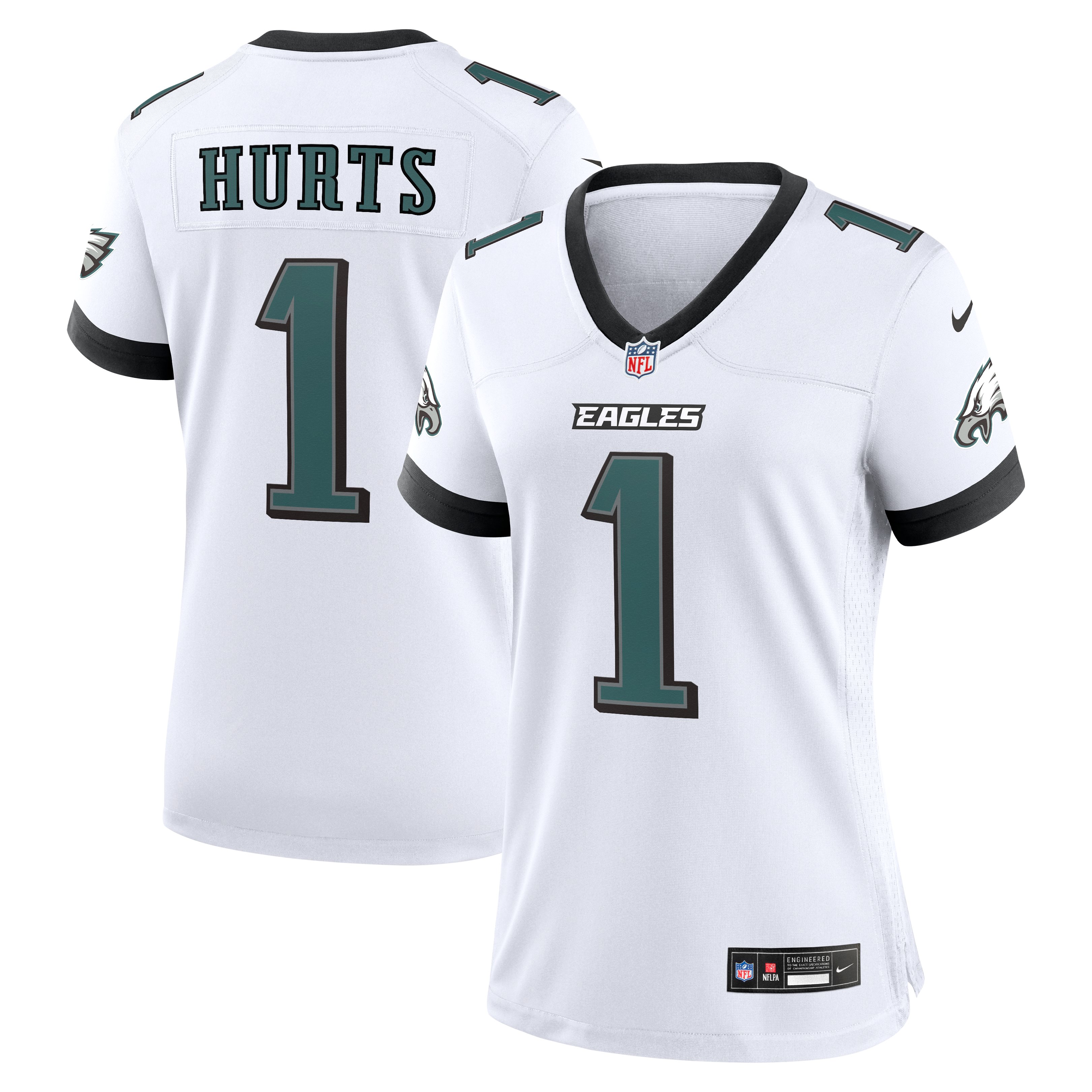 Jalen Hurts Philadelphia Eagles Women's Game Player Jersey - White