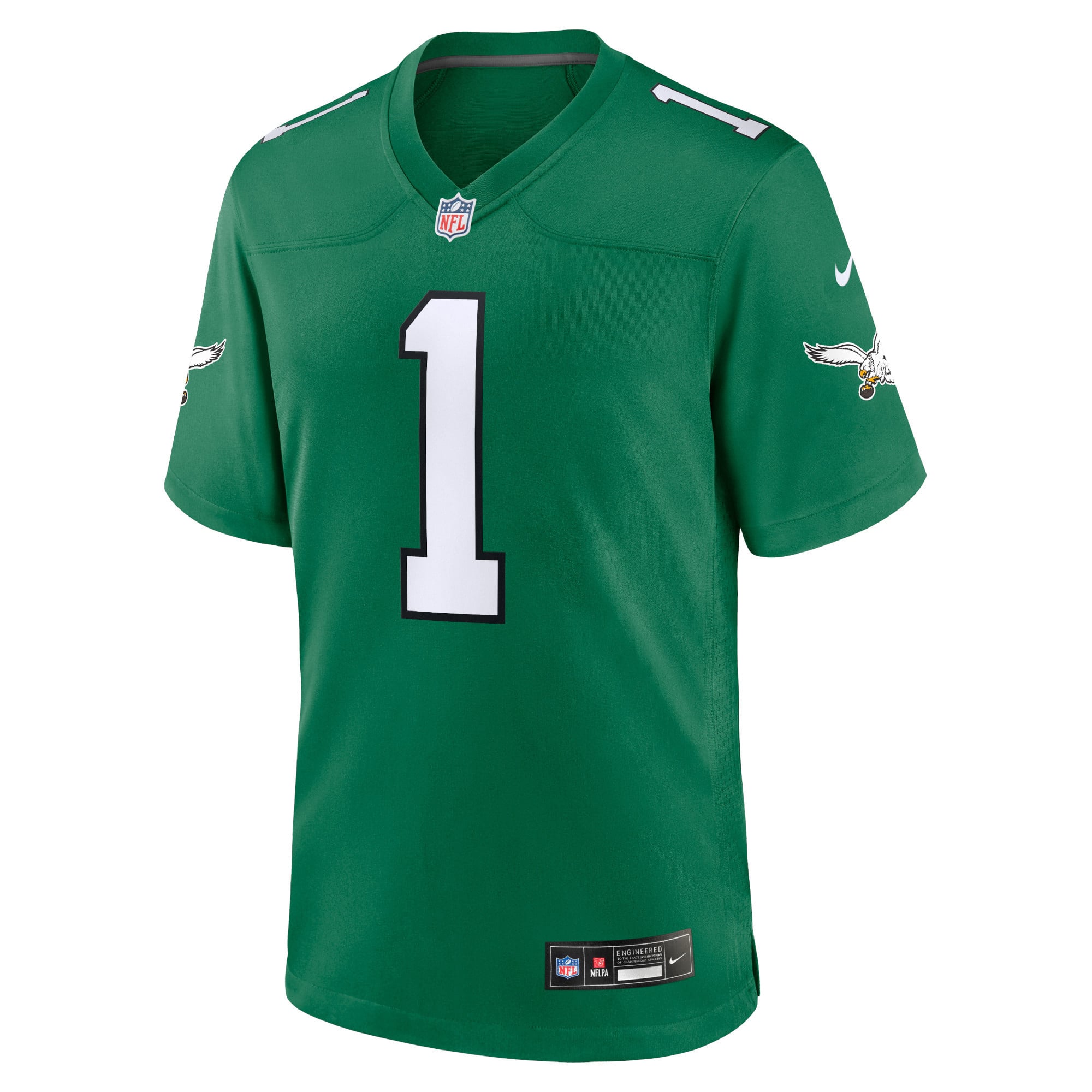Jalen Hurts Philadelphia Eagles Youth Game Jersey - Kelly Green - Image 3