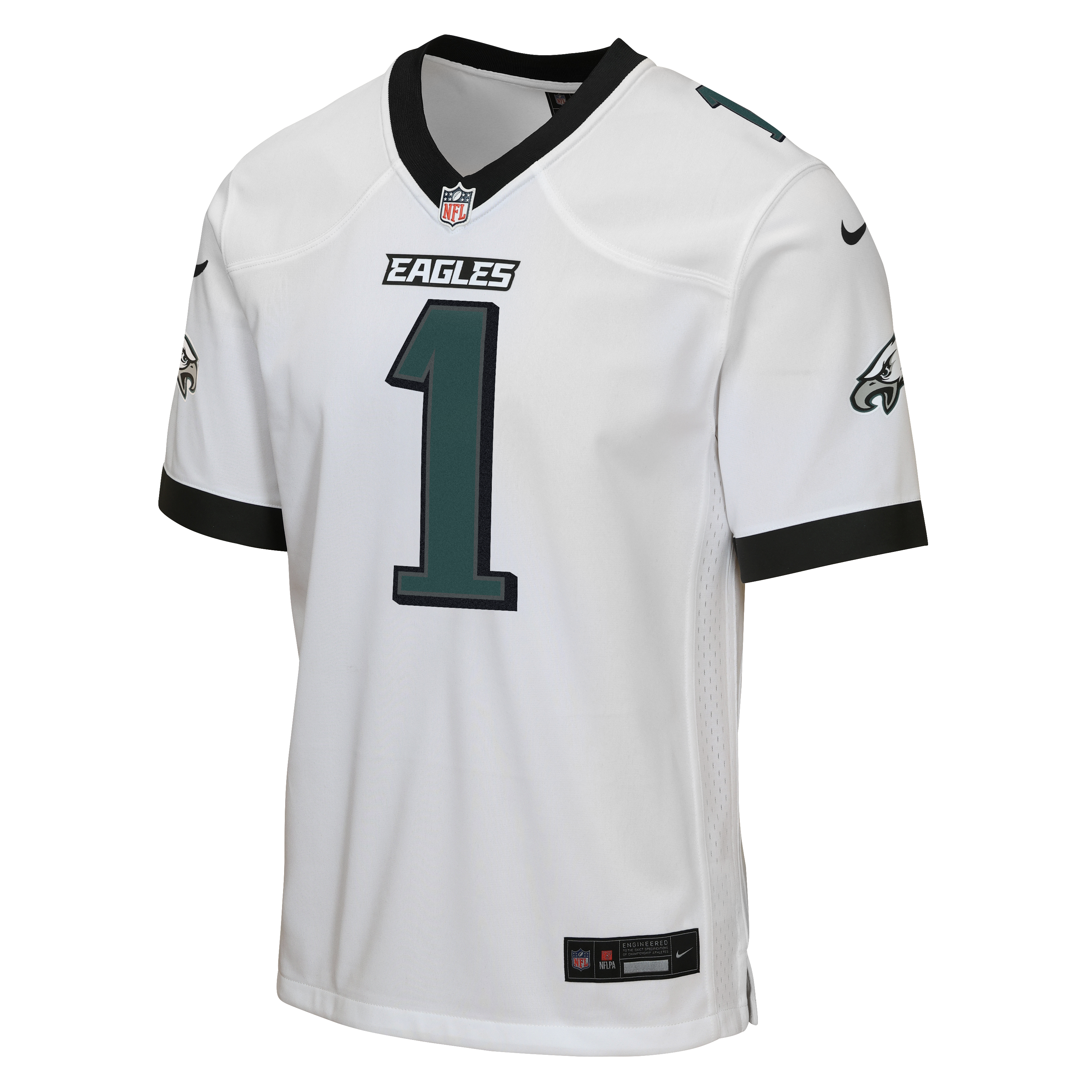 Jalen Hurts Philadelphia Eagles Youth Game Jersey - White - Image 3