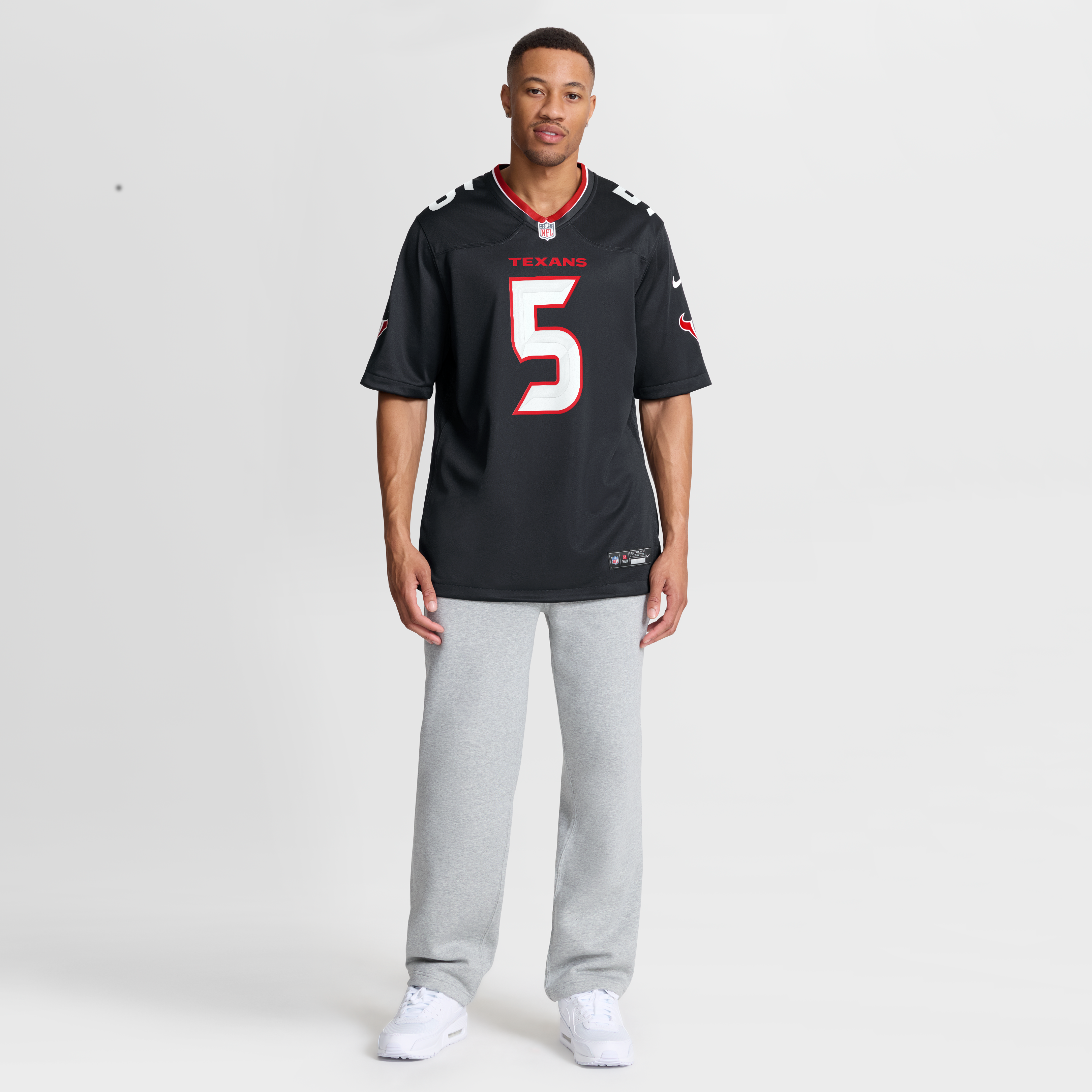 Jalen Pitre Houston Texans Game Jersey - Navy - Image 8