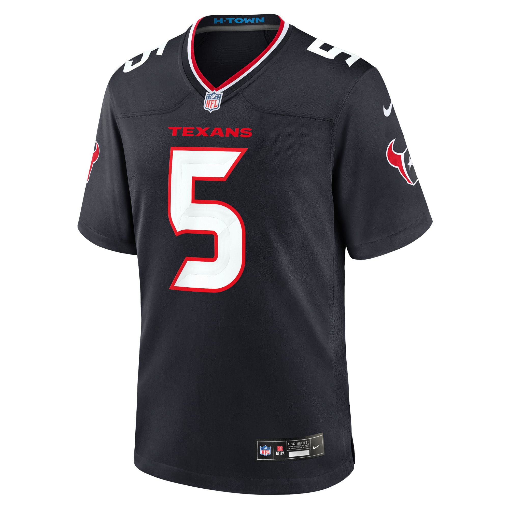 Jalen Pitre Houston Texans Game Jersey - Navy - Image 3
