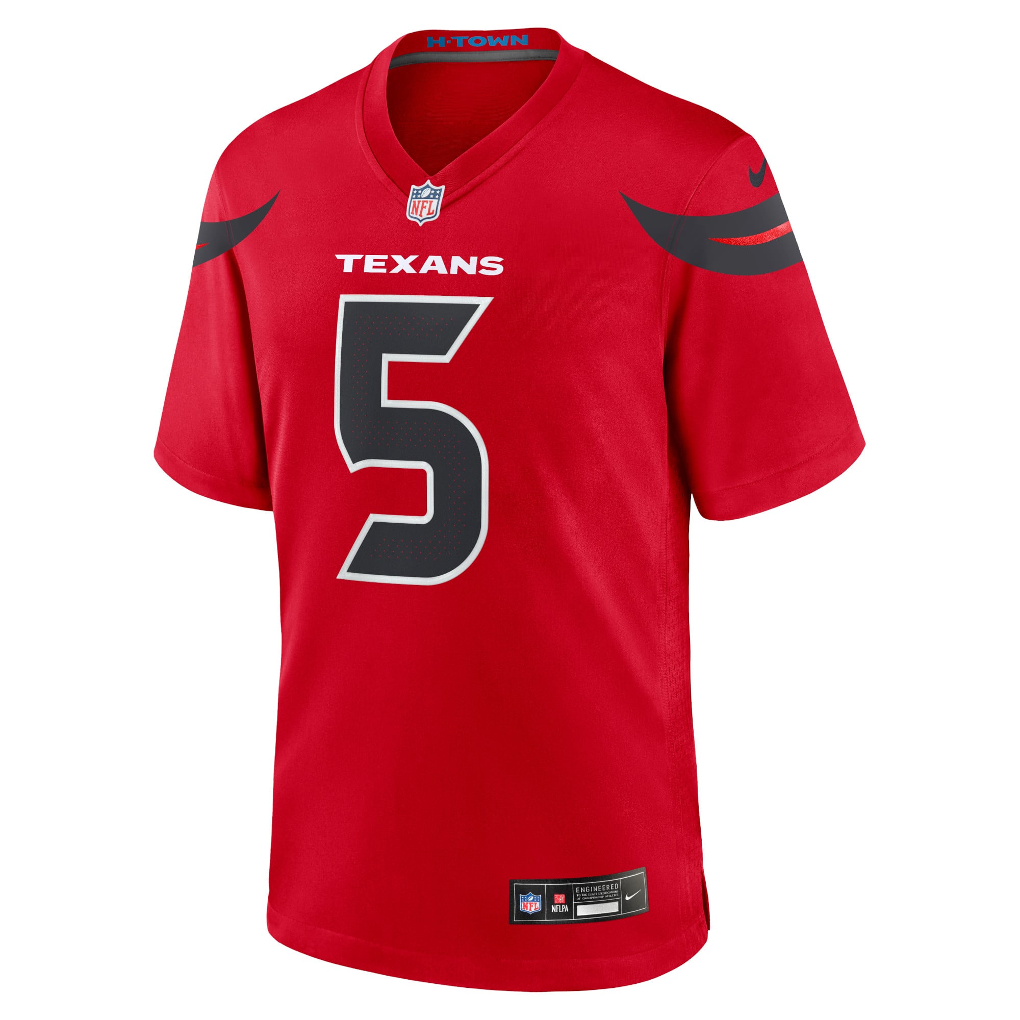 Jalen Pitre Houston Texans Game Jersey - Red - Image 3