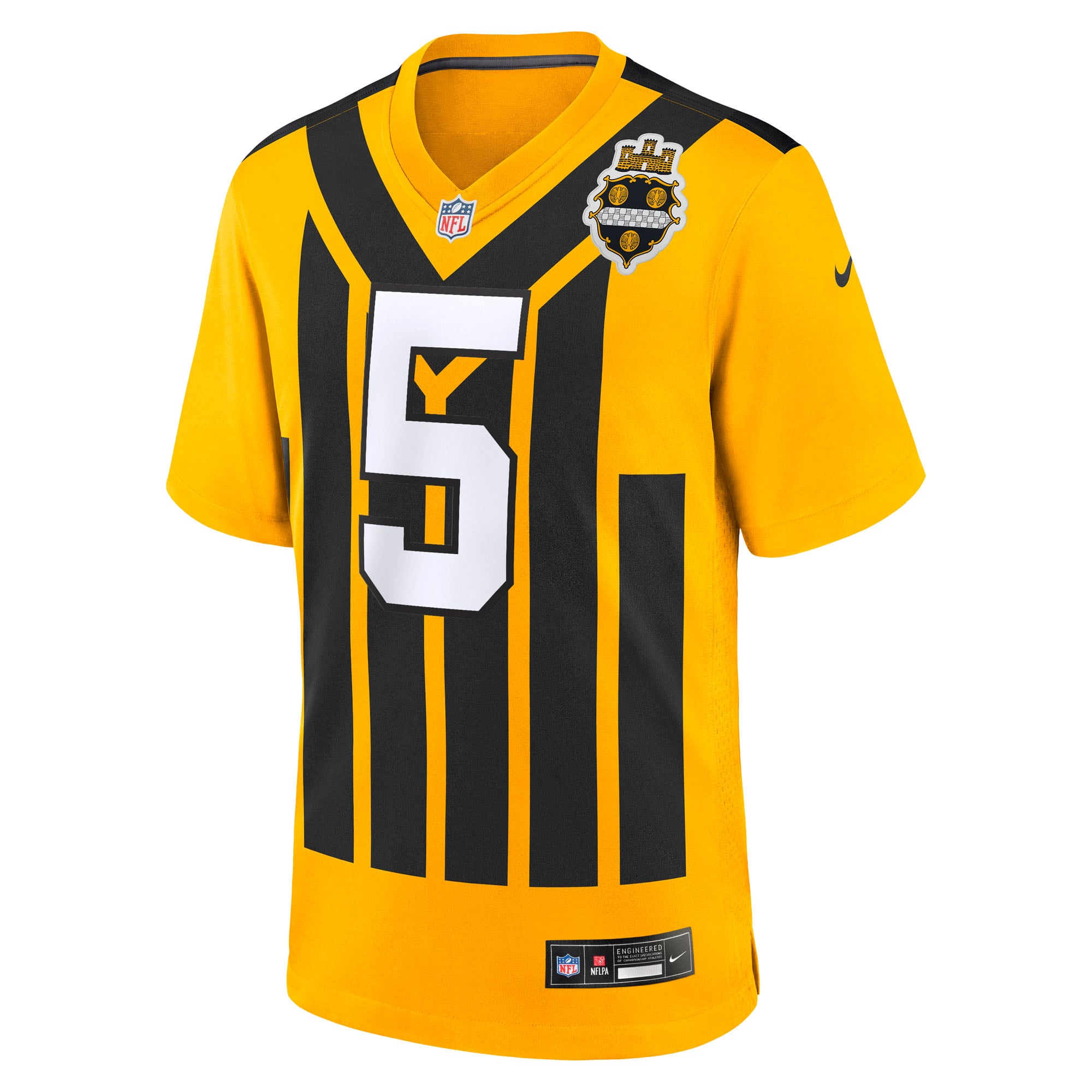 Jalen Ramsey Pittsburgh Steelers Alternate 1933 Throwback Game Jersey - Gold - Image 3