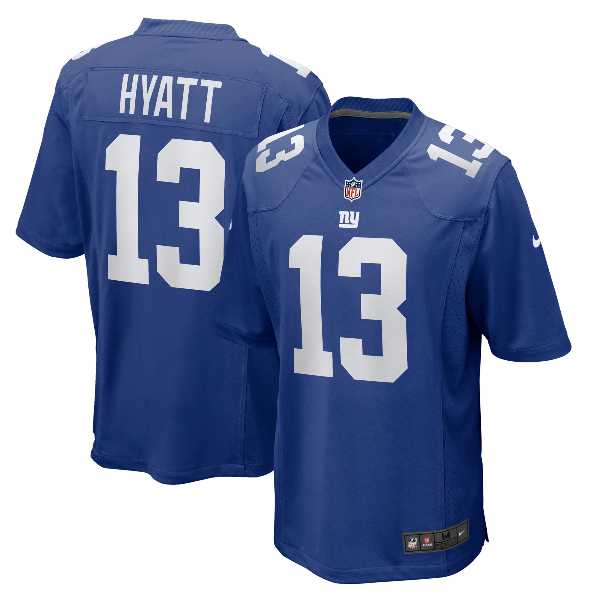 Jalin Hyatt New York Giants Team Game Jersey - Royal - Image 2