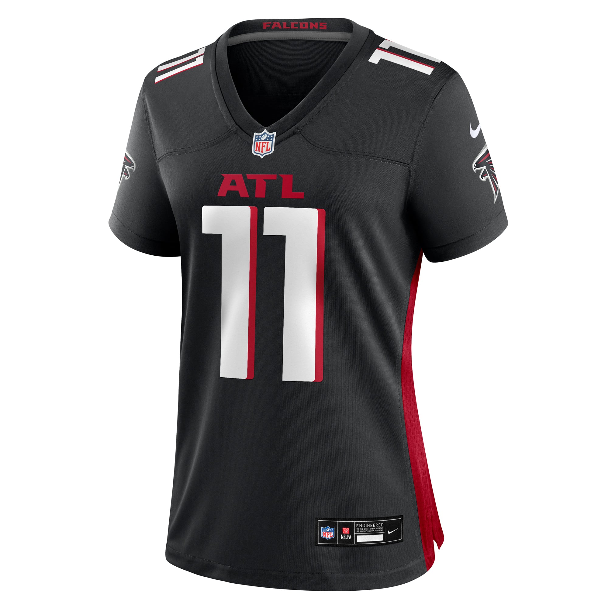 Jalon Walker Atlanta Falcons Women's Team Game Jersey - Black - Image 3