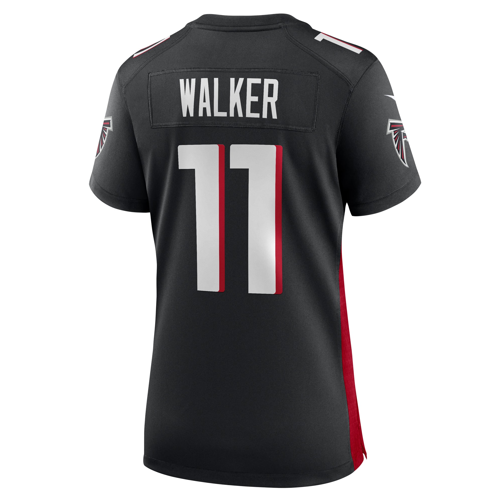Jalon Walker Atlanta Falcons Women's Team Game Jersey - Black - Image 4