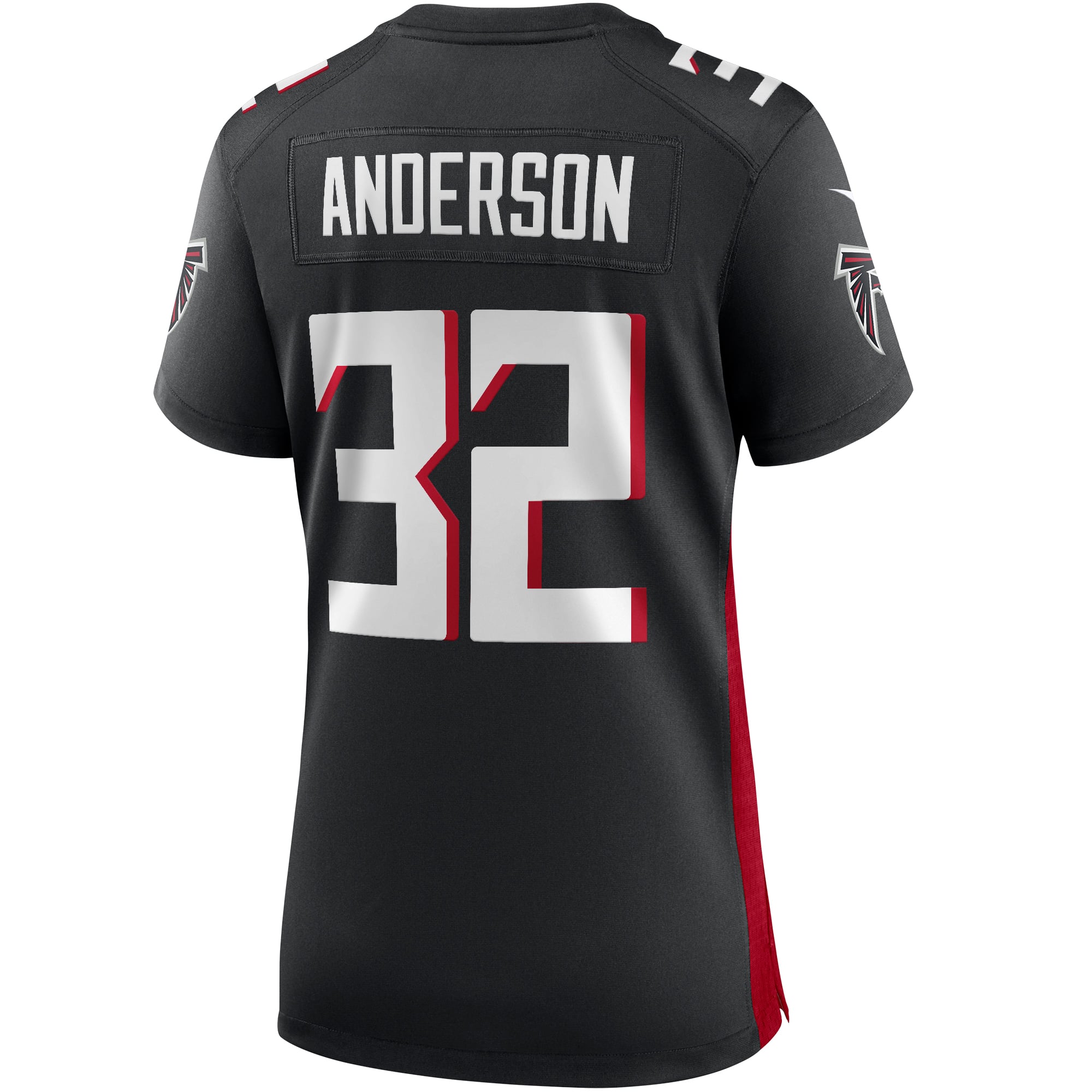 Jamal Anderson Atlanta Falcons Women's Retired Game Jersey - Black - Image 4