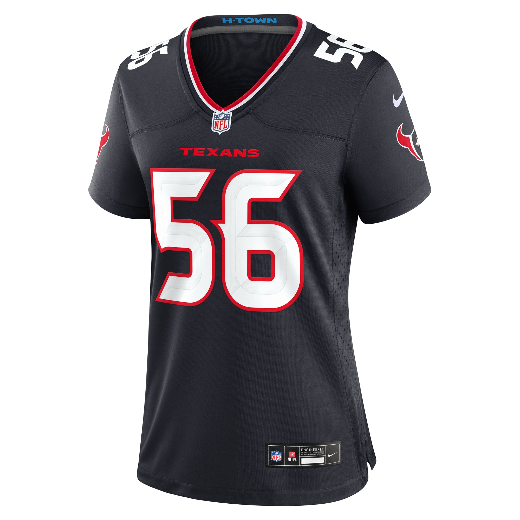 Jamal Hill Houston Texans Women's Team Game Jersey - Navy - Image 3