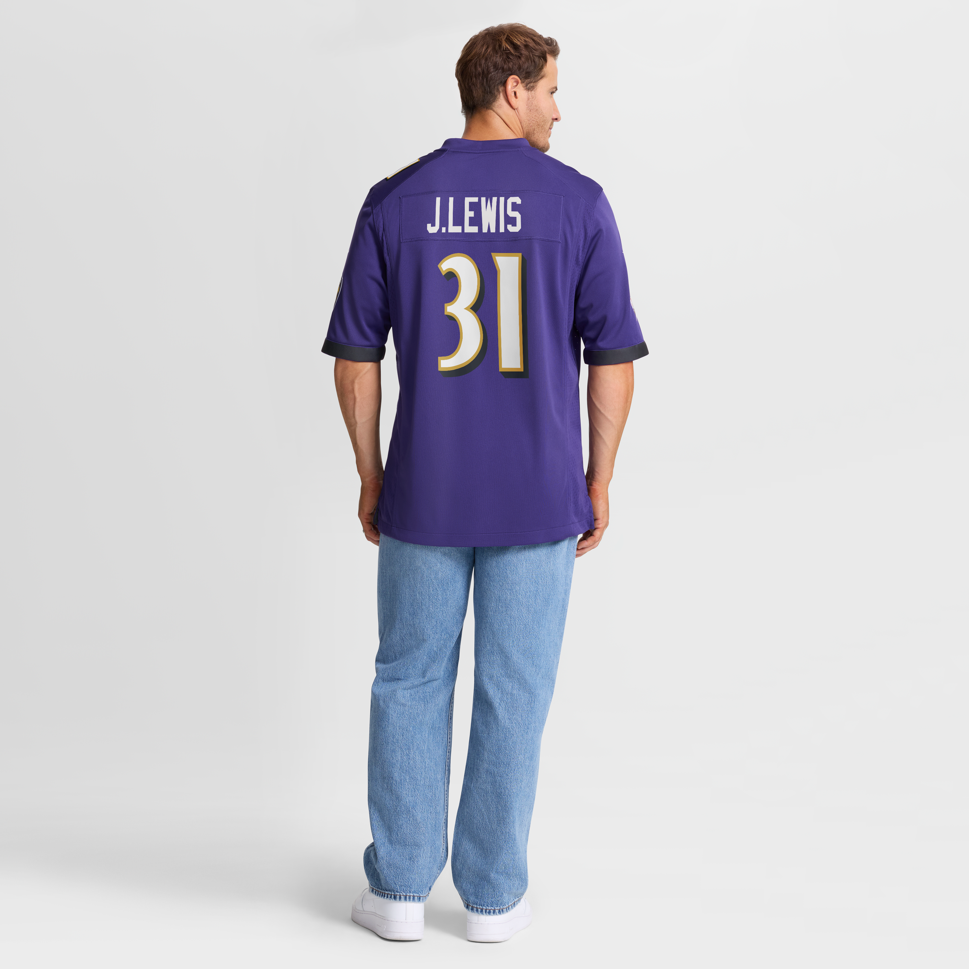 Jamal Lewis Baltimore Ravens Retired Player Alternate Game Jersey - Purple - Image 9