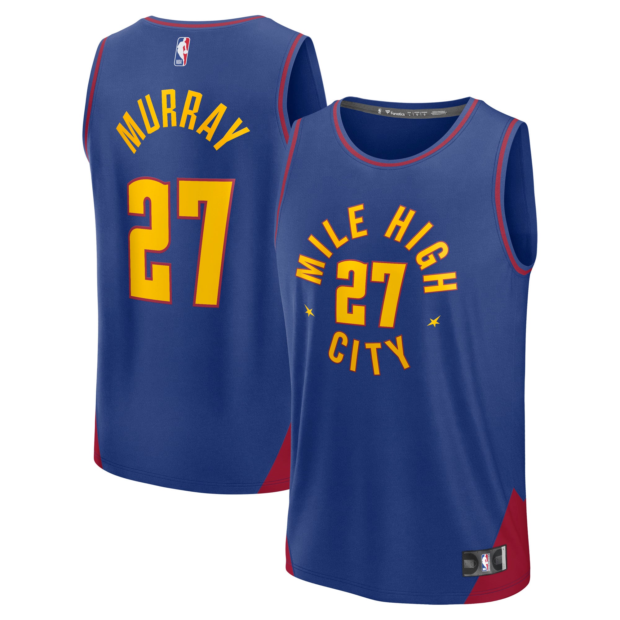 Jamal Murray Denver Nuggets Fast Break Player Jersey - Statement Edition - Blue