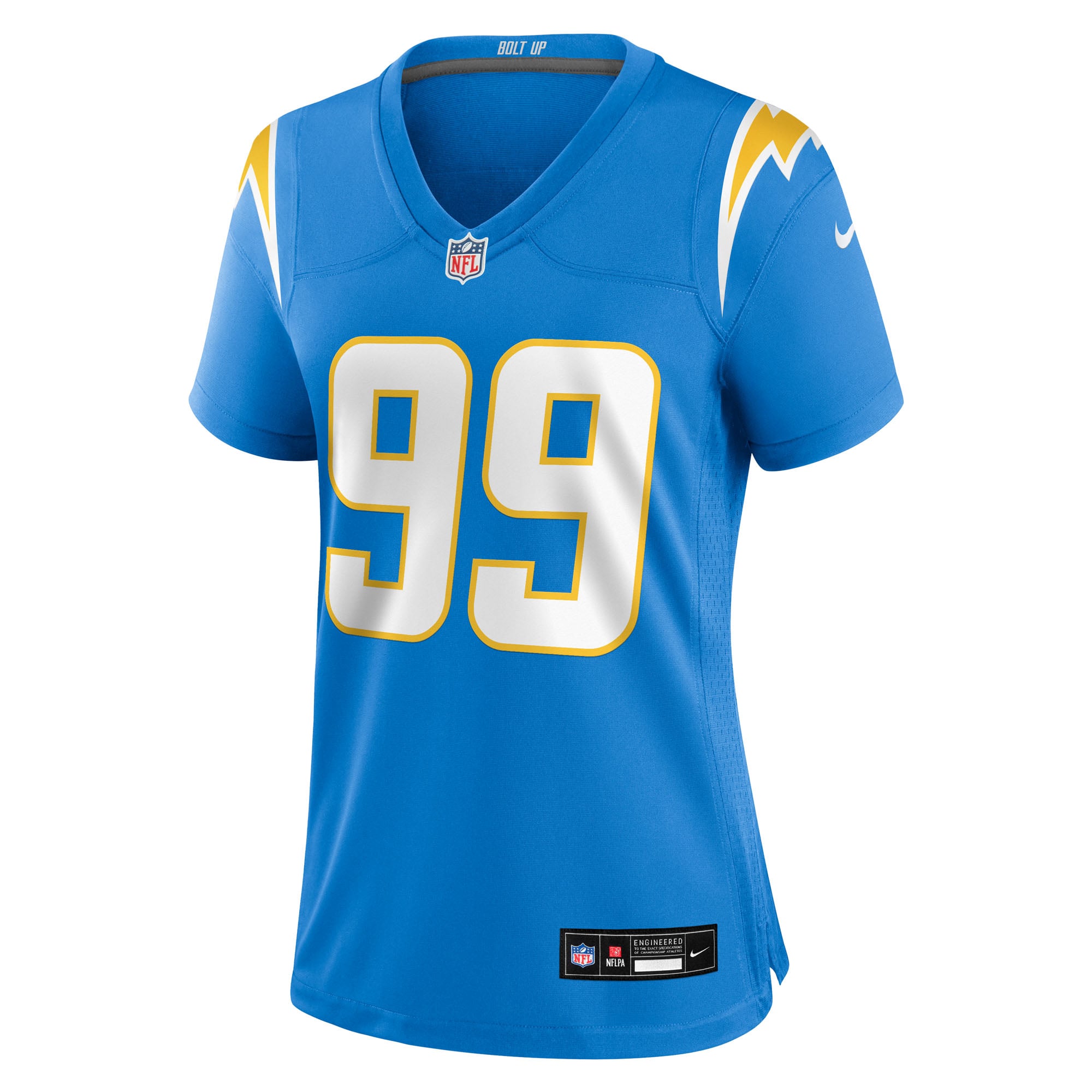 Jamaree Caldwell Los Angeles Chargers Women's Team Game Jersey - Powder Blue - Image 3