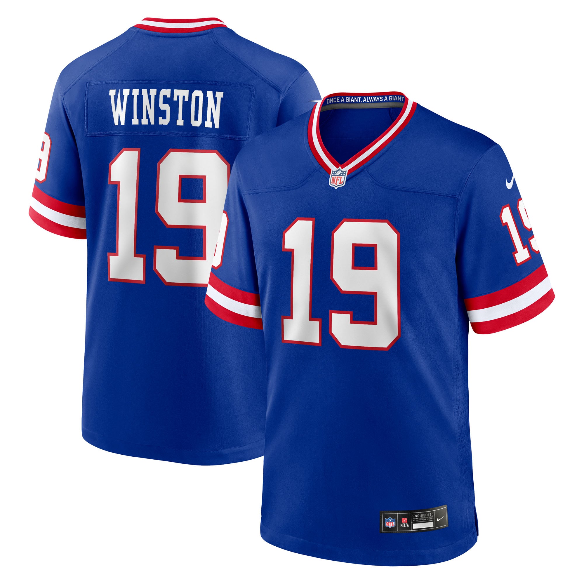 Jameis Winston New York Giants Alternate 2 Game Jersey - Royal - Image 2