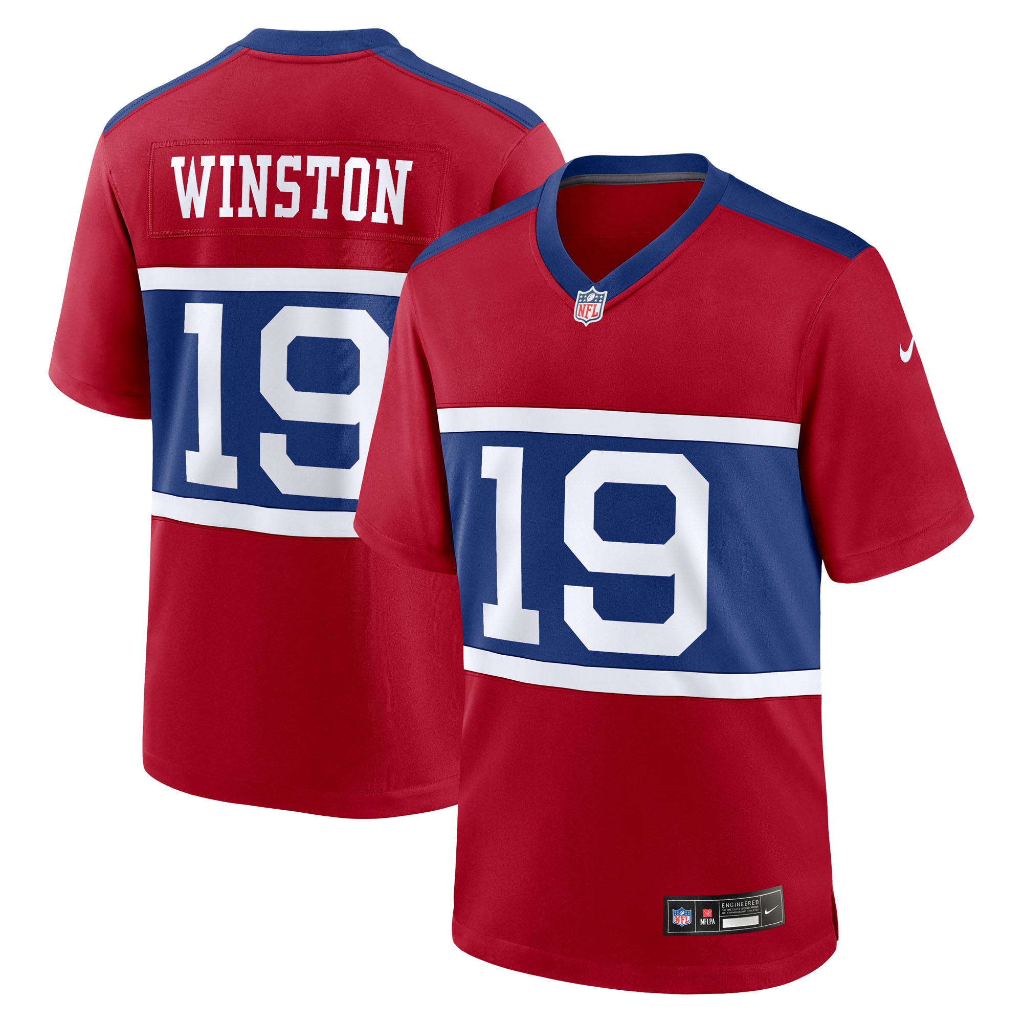 Jameis Winston New York Giants Team Game Jersey - Royal - Red