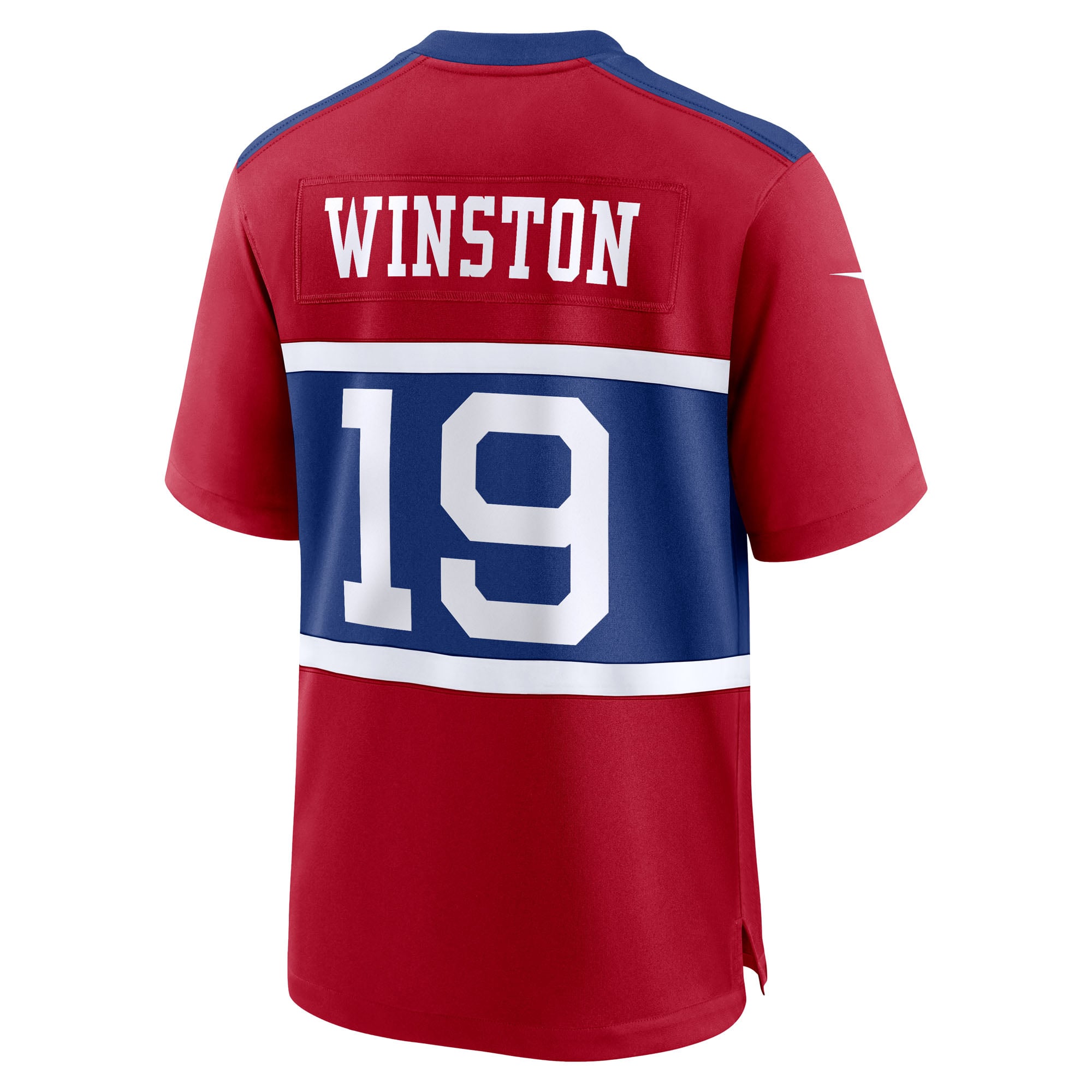 Jameis Winston New York Giants Team Game Jersey - Royal - Red - Image 4
