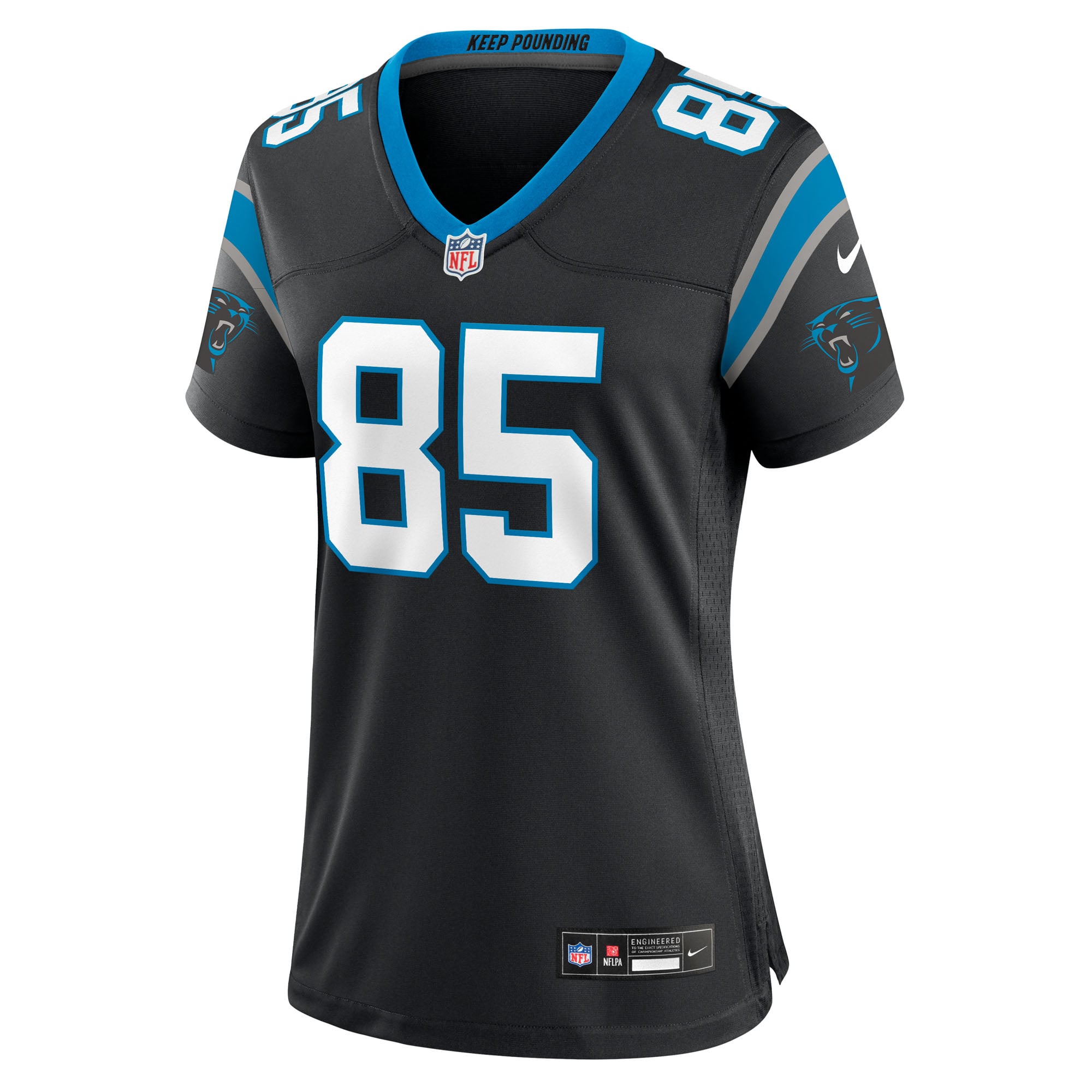 James Mitchell Carolina Panthers Women's Team Game Jersey - Black - Image 3
