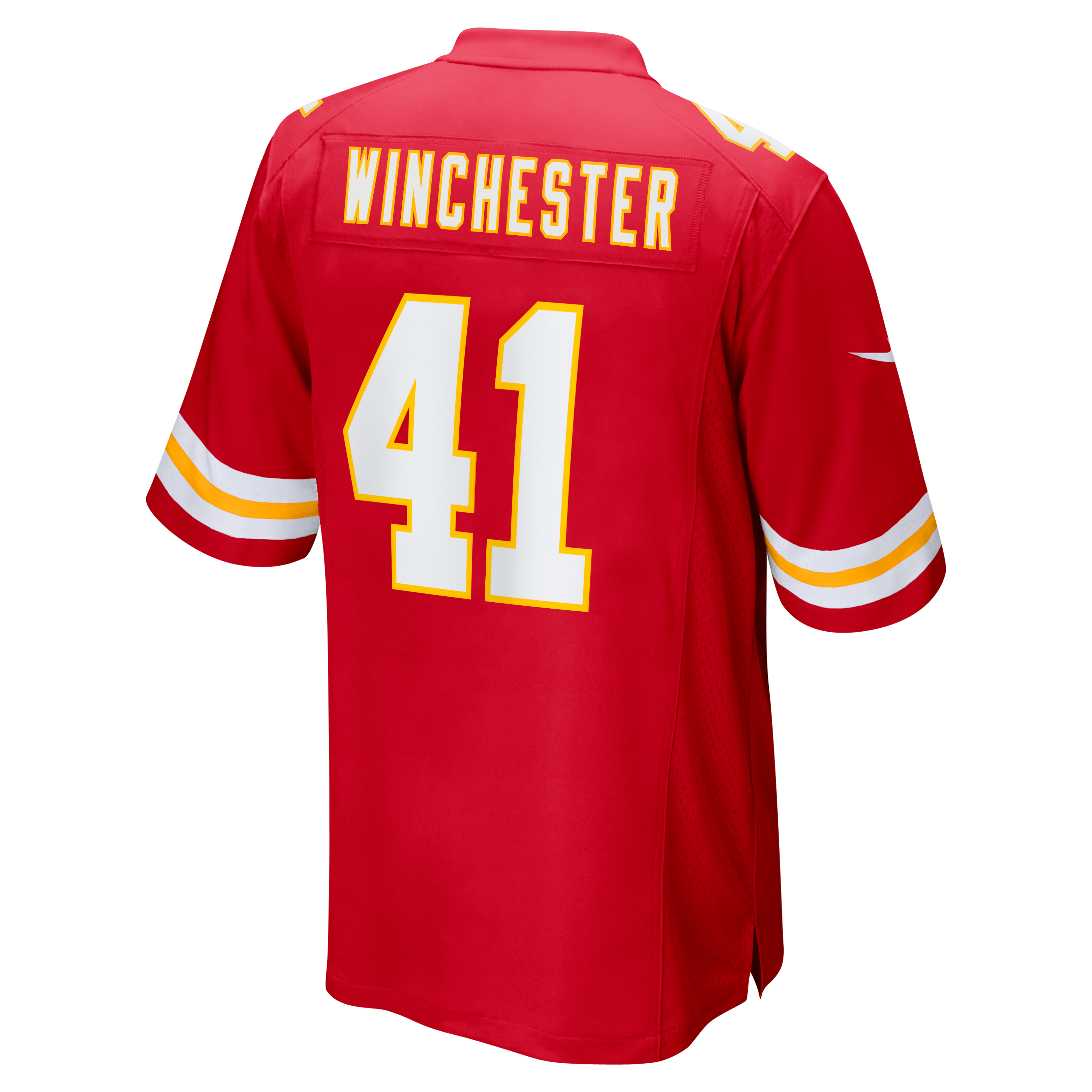 James Winchester Kansas City Chiefs Game Jersey - Red - Image 4