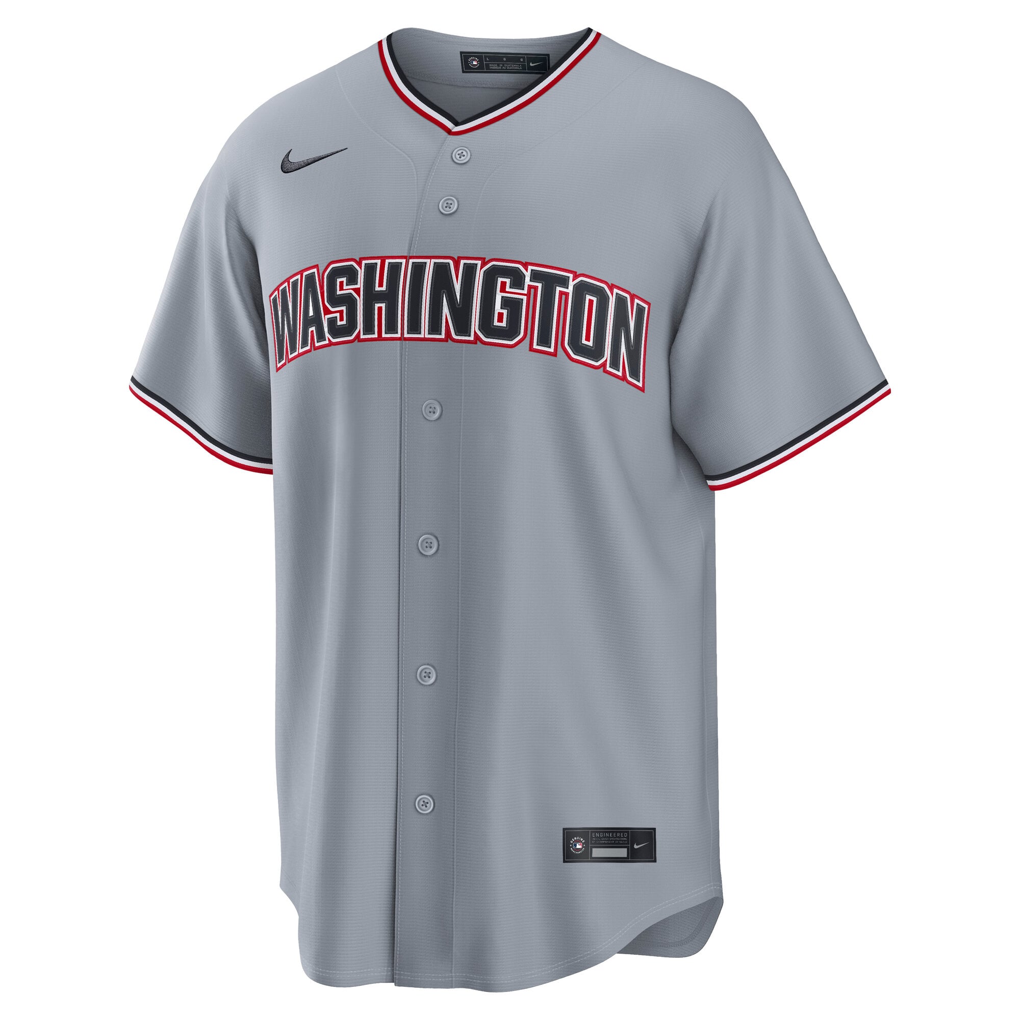 James Wood Washington Nationals Alternate Jersey - Gray - Image 3