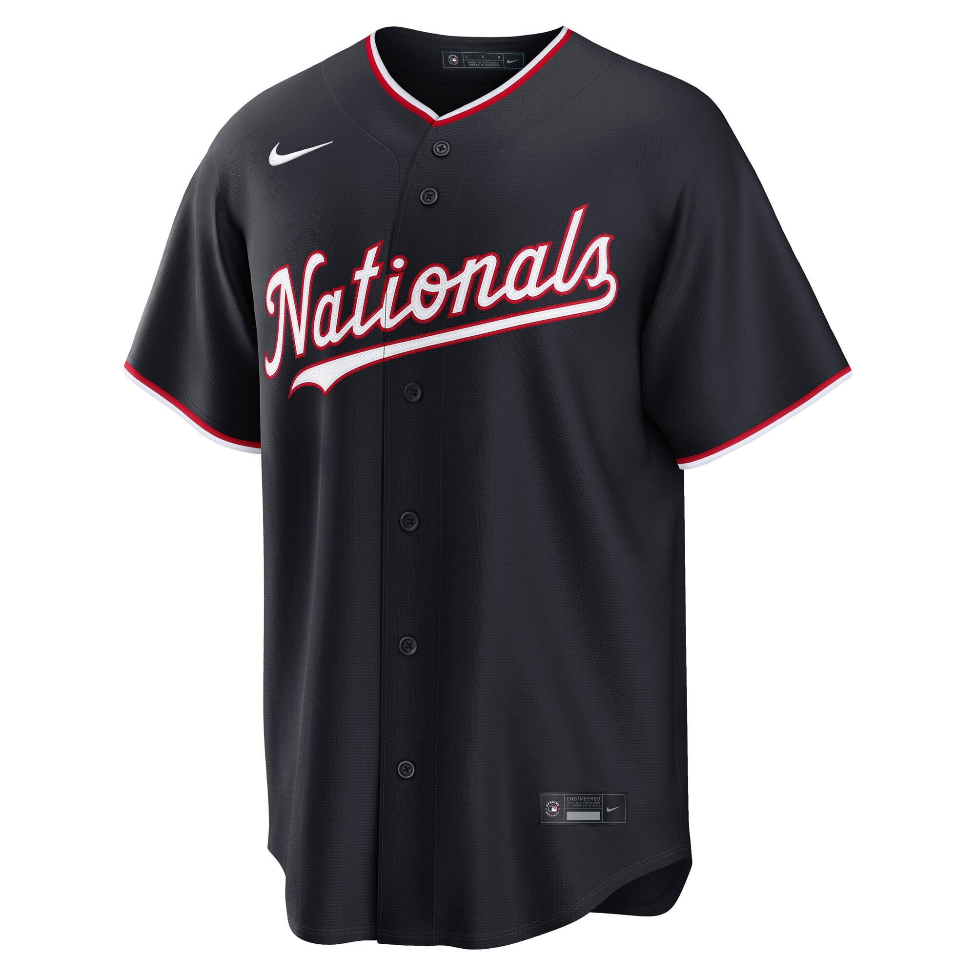 James Wood Washington Nationals Alternate Jersey - Navy - Image 3